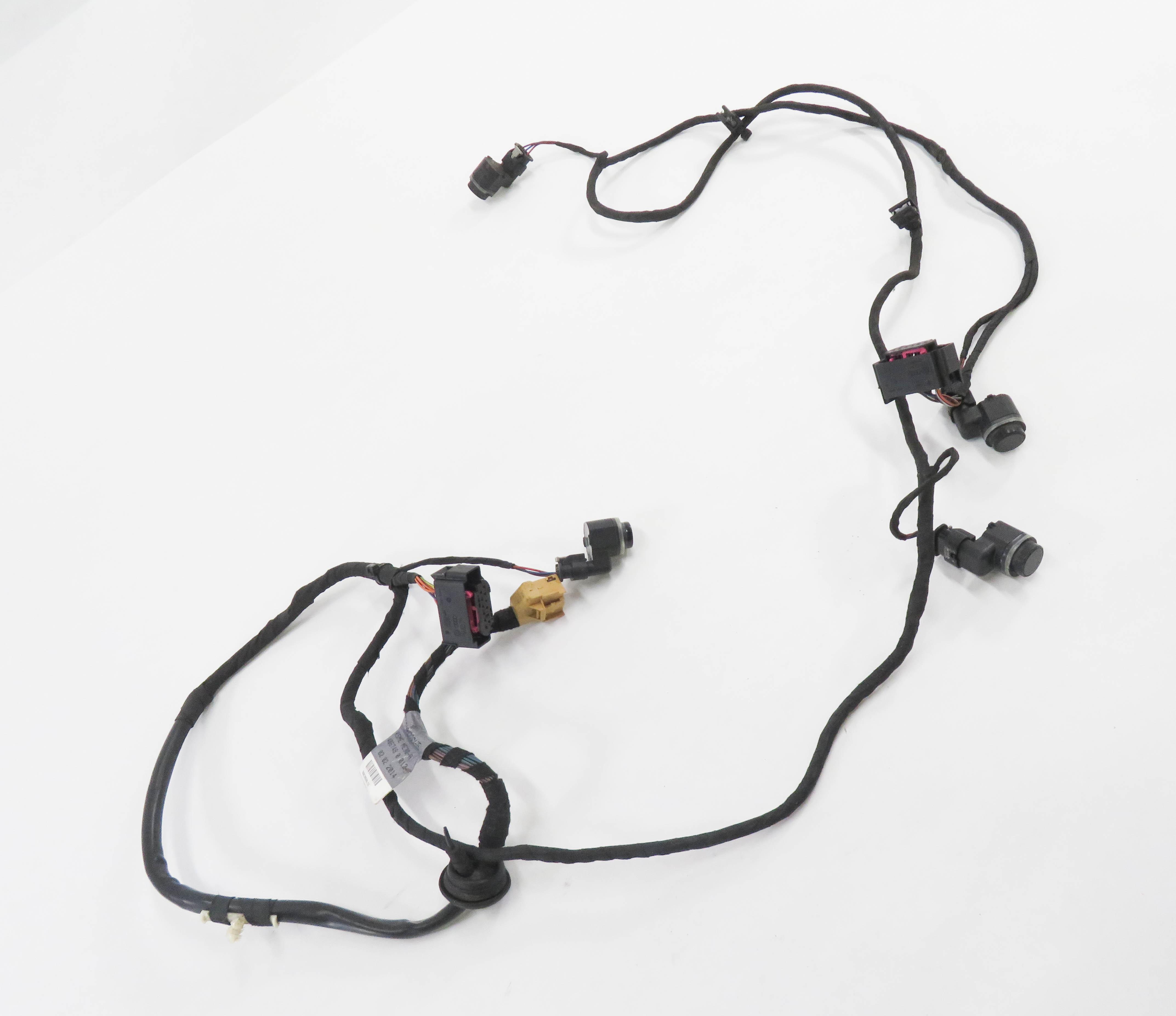 2014 AUDI A5 (B8 8T) REAR PDC PARK DISTANCE SENSOR SET & HARNESS (PHANTOM BLACK) — exact item pictured