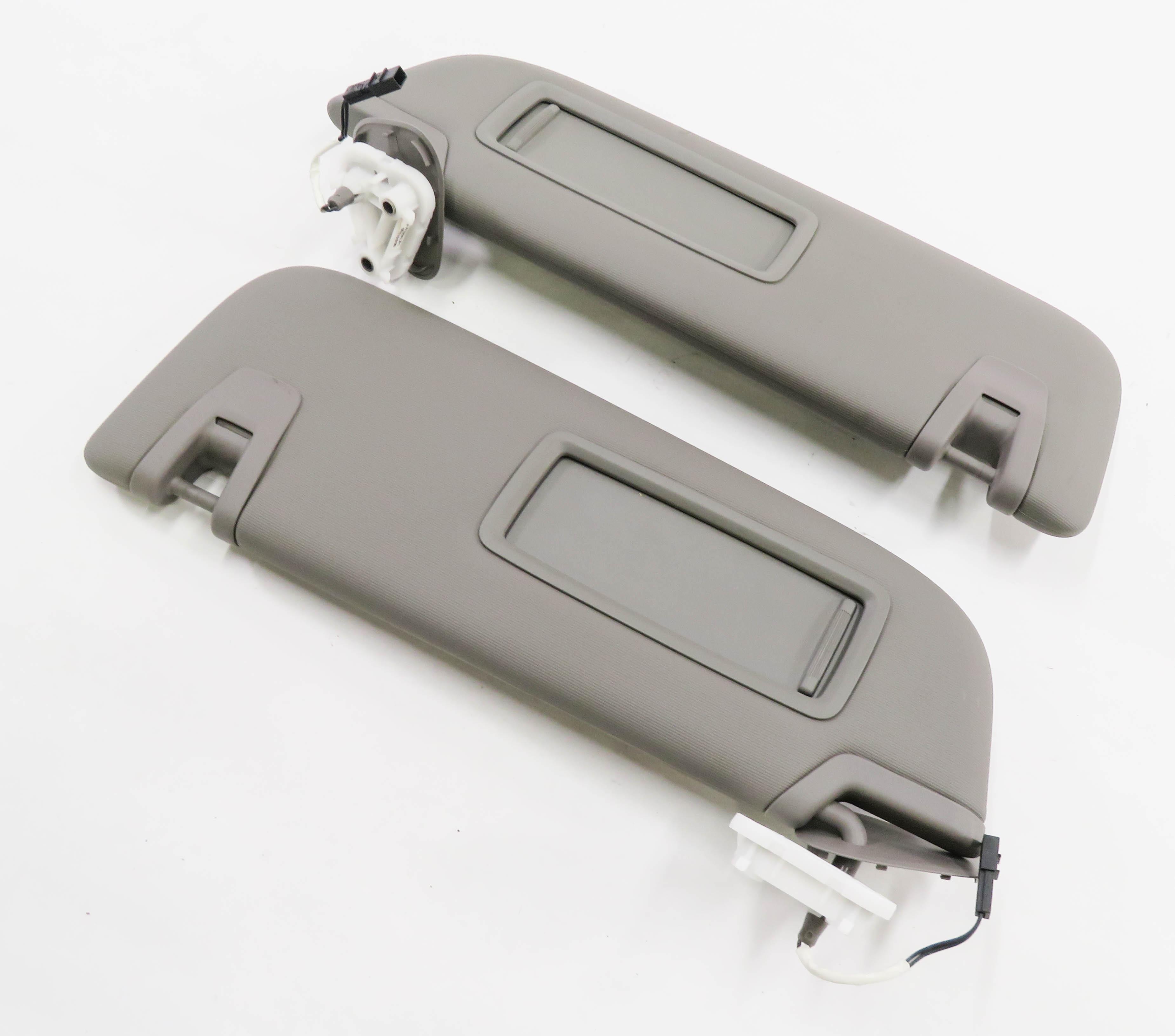 2010-2016 PORSCHE PANAMERA (970 G1) FRONT LEFT & RIGHT SUNVISOR SET (GRAY) — exact item pictured