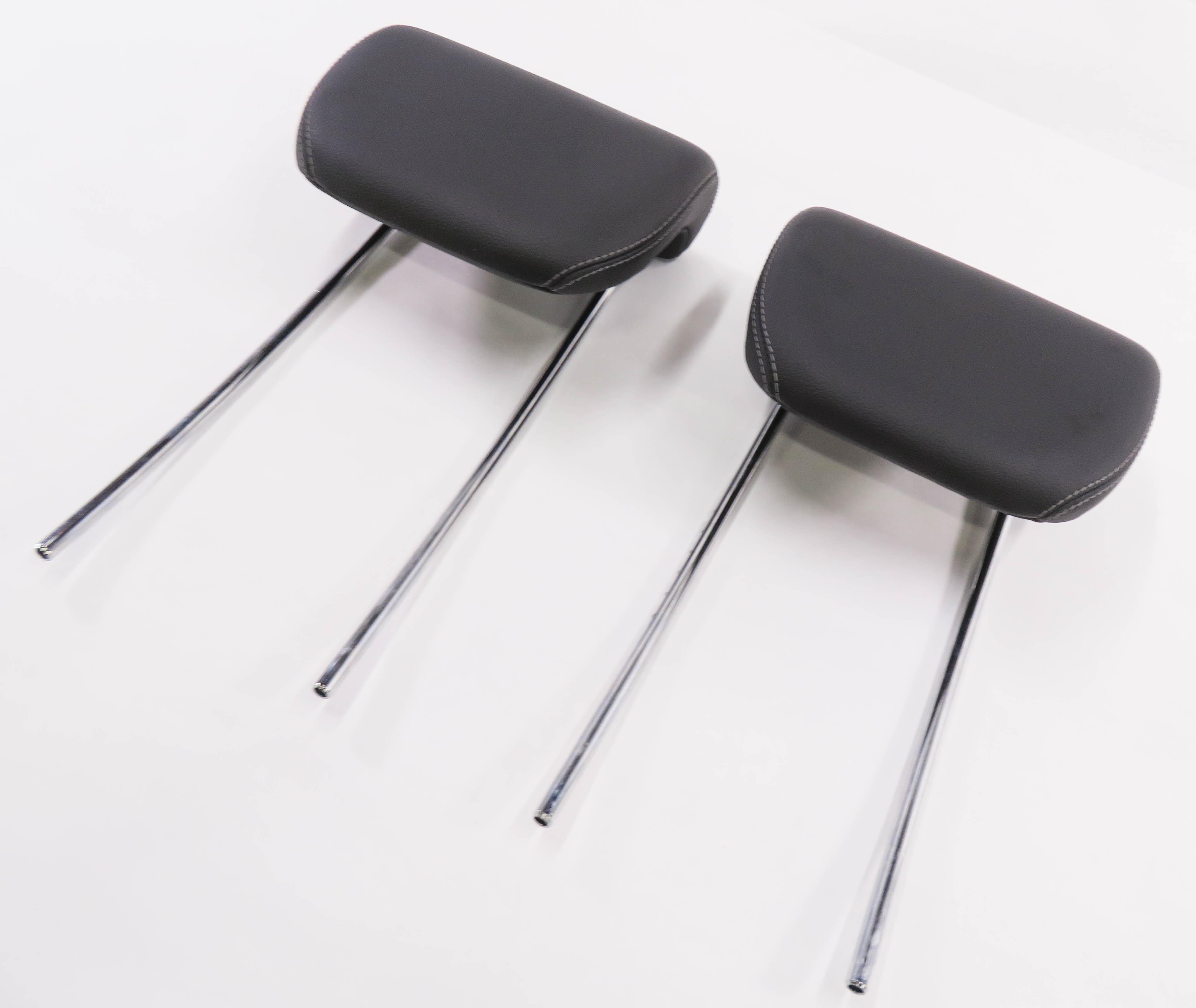 2008 MERCEDES BENZ GL450 (X164) REAR 3rd THIRD ROW SEAT HEADREST SET-2 (BLACK) — exact item pictured