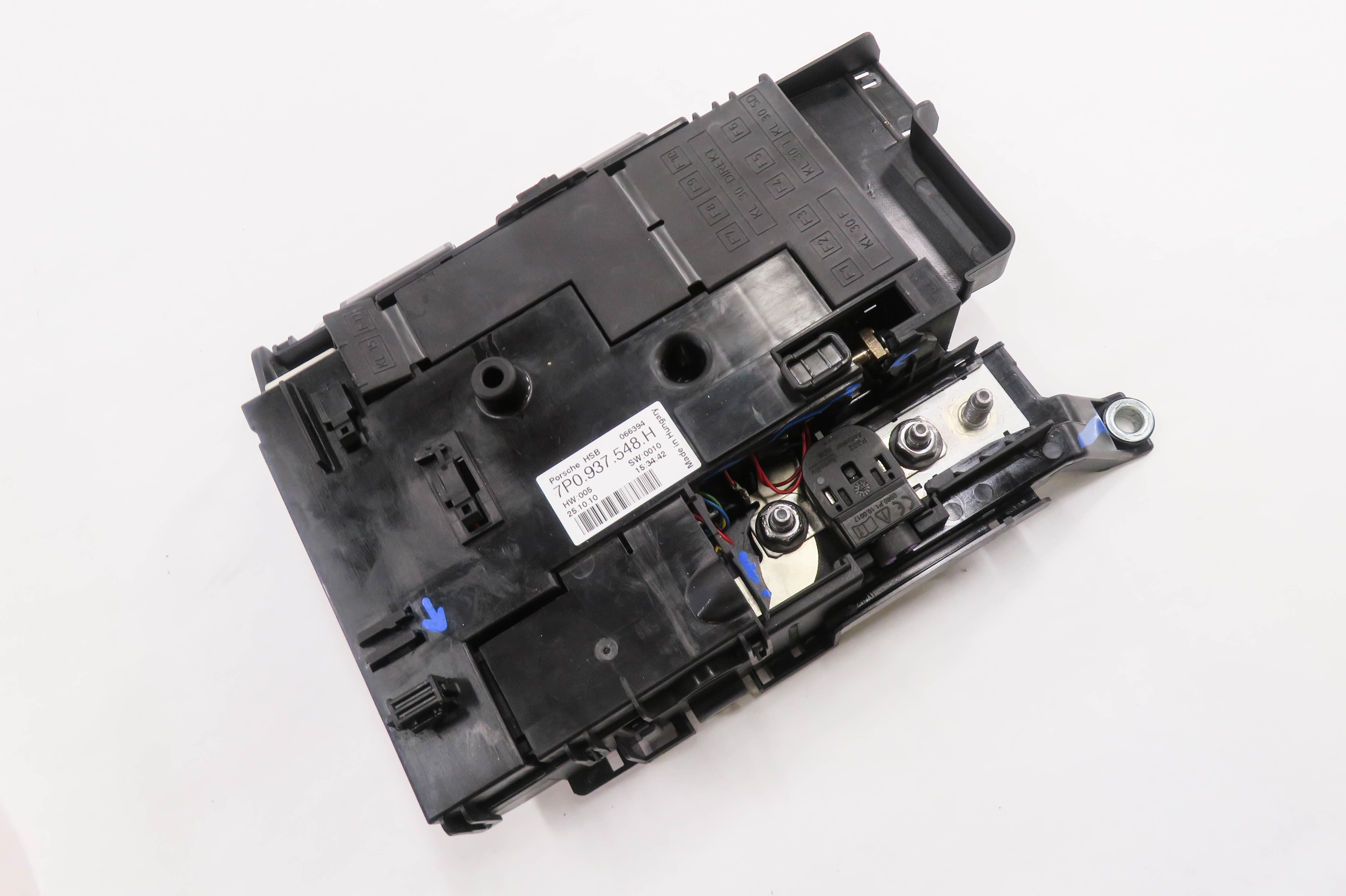 2011 PORSCHE CAYENNE (958) FRONT BATTERY POWER JUNCTION FUSE BOX — exact item pictured
