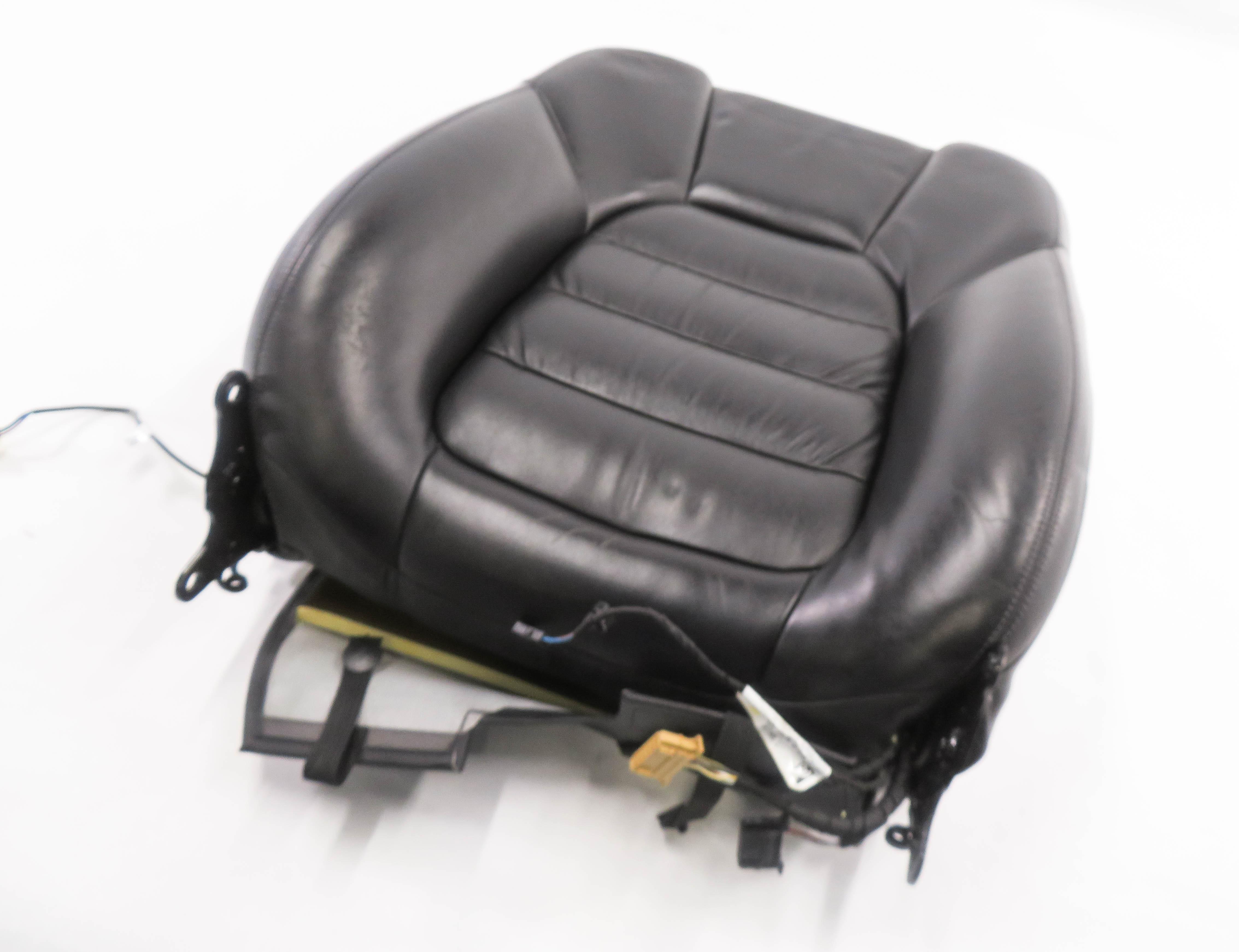 2011 PORSCHE CAYENNE (958) LEFT DRIVER UPPER TOP HEATED SEAT CUSHION (BLACK) — exact item pictured