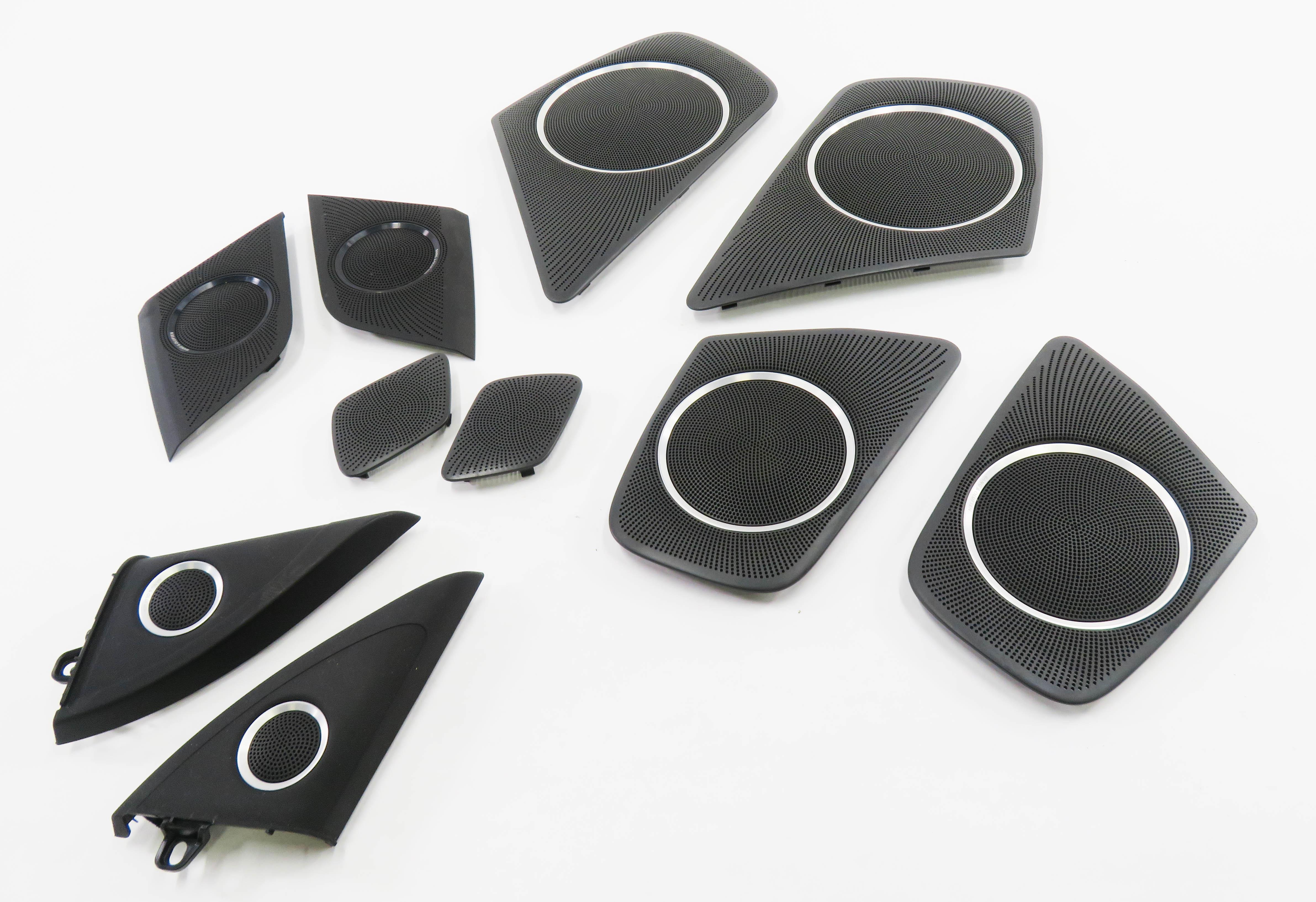 2015 AUDI S4 (B8 8K) BANG & OLUFSEN SPEAKER GRILLE TRIM PANEL SET-10 — exact item pictured