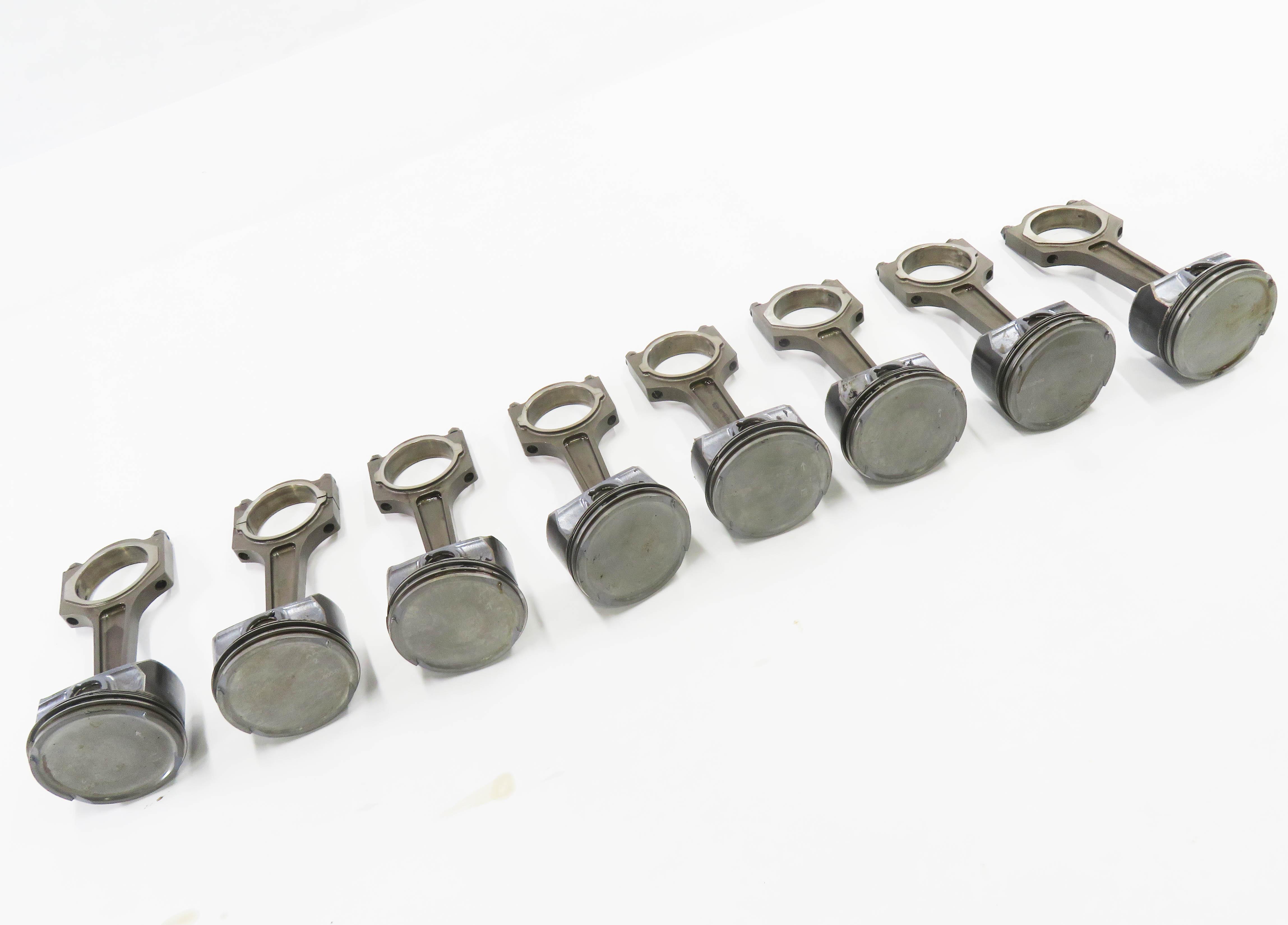 2005-2009 LR3 / RANGE ROVER SPORT (L320 L322) 4.4L V8 ENGINE PISTON w/ ROD SET-8 — exact item pictured