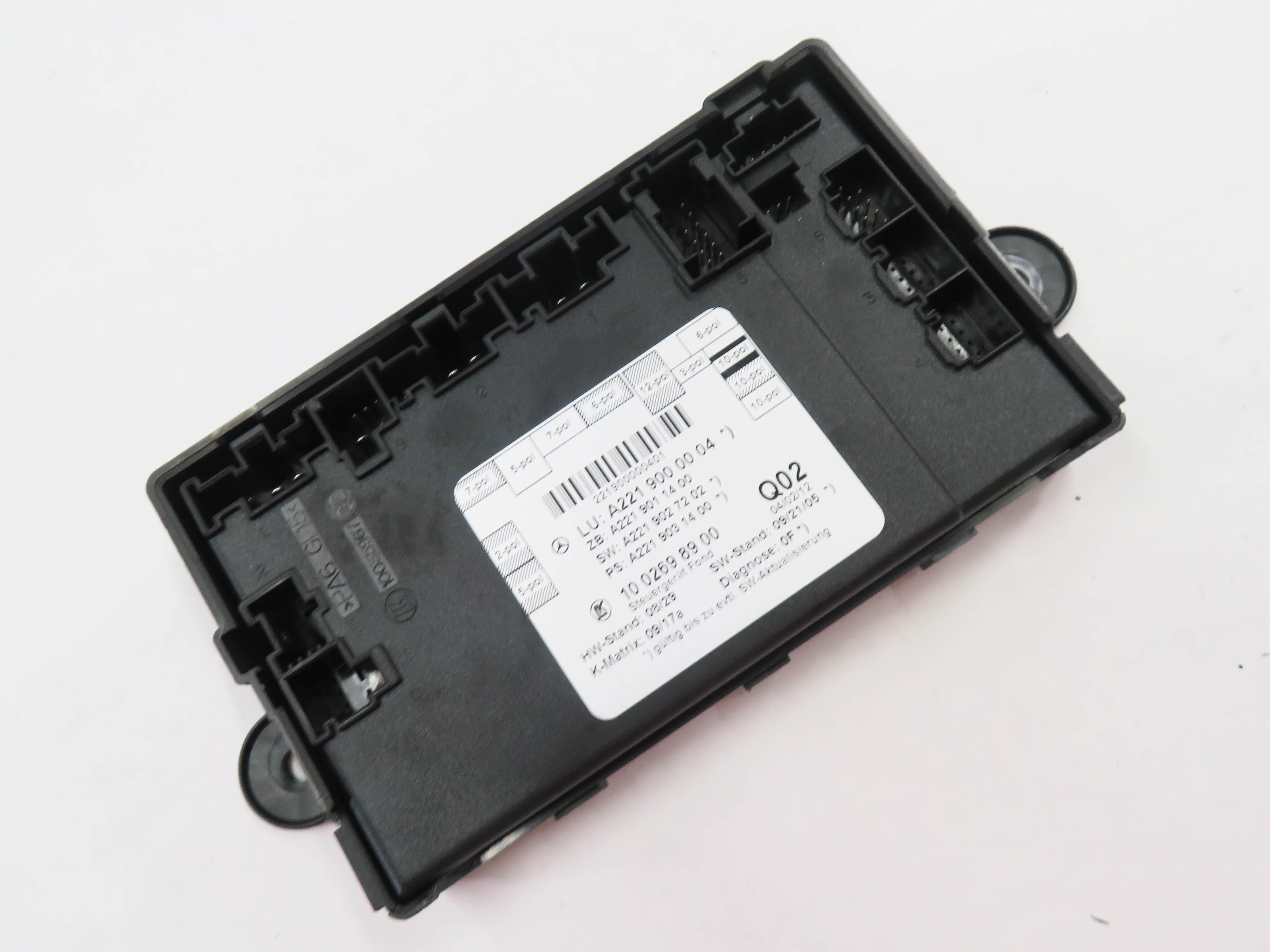 2012-2013 MERCEDES S350 S400 S550 S600 S63 S65 (W221) RIGHT REAR DOOR MODULE — exact item pictured