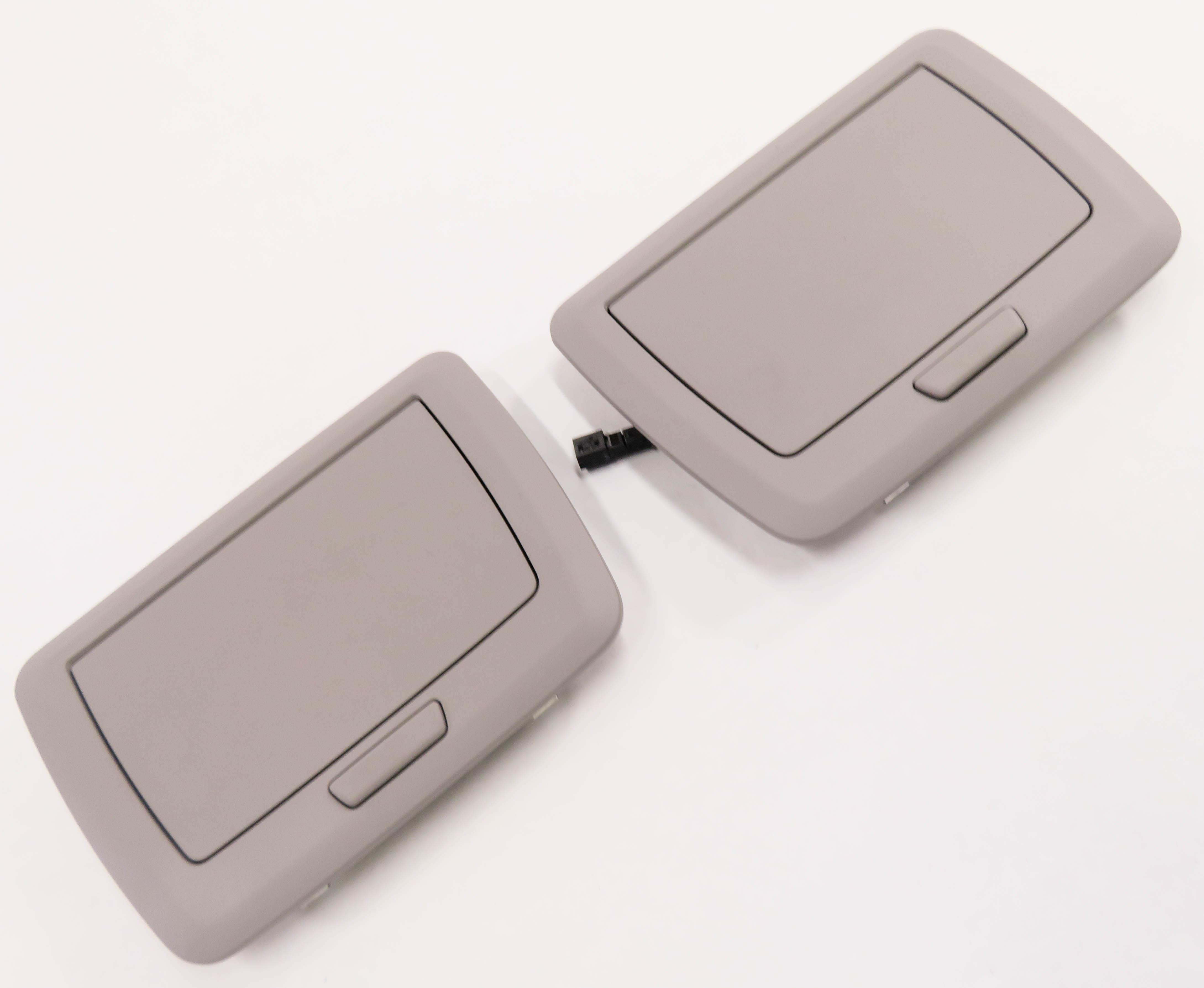 2012 BMW 750i (F01) REAR VANITY MIRROR SET-2 (BEIGE) — exact item pictured