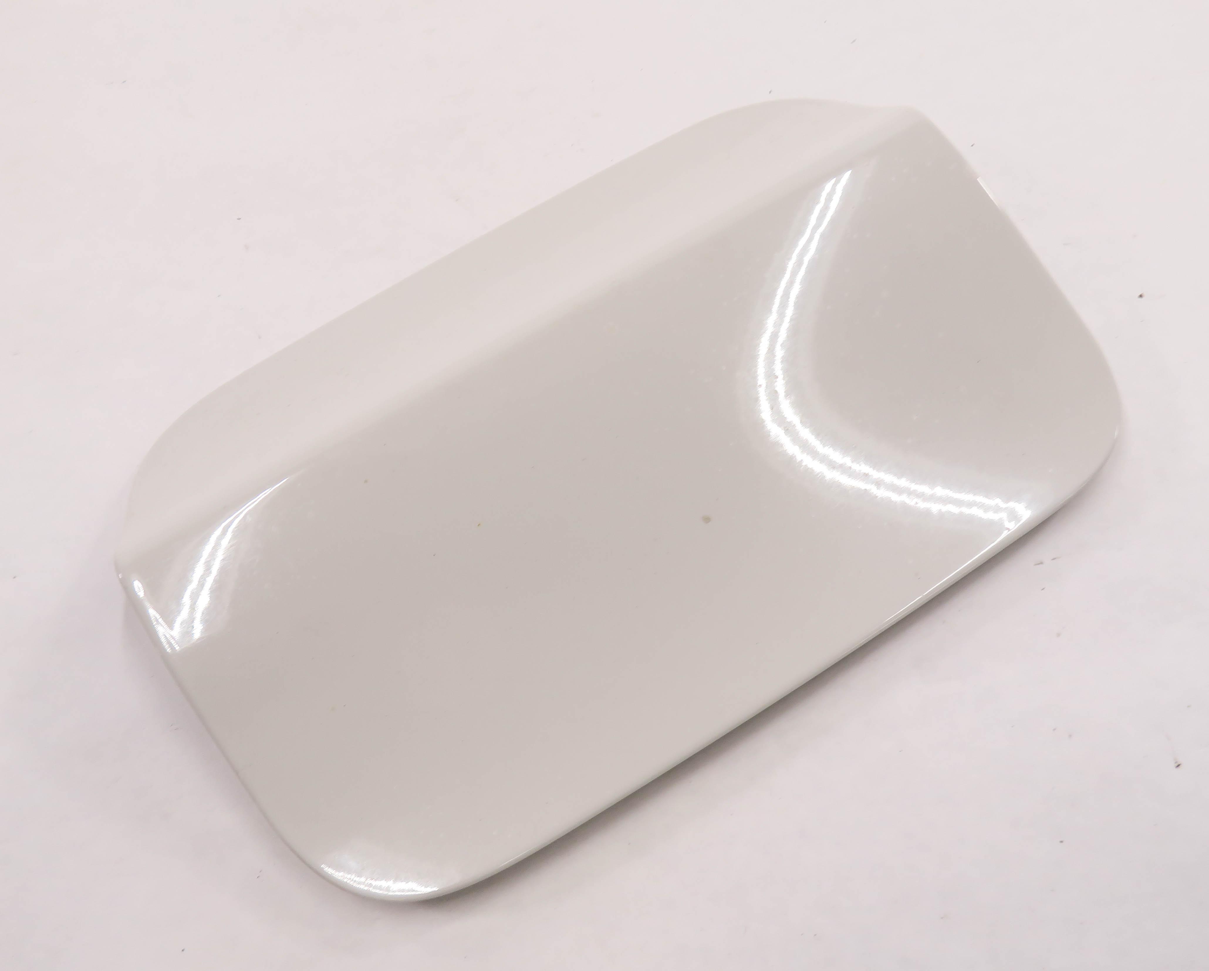 2009-2015 BMW 740Li 750Li 760Li B7 (F02) LWB - FUEL TANK DOOR LID TRIM (WHITE) — exact item pictured