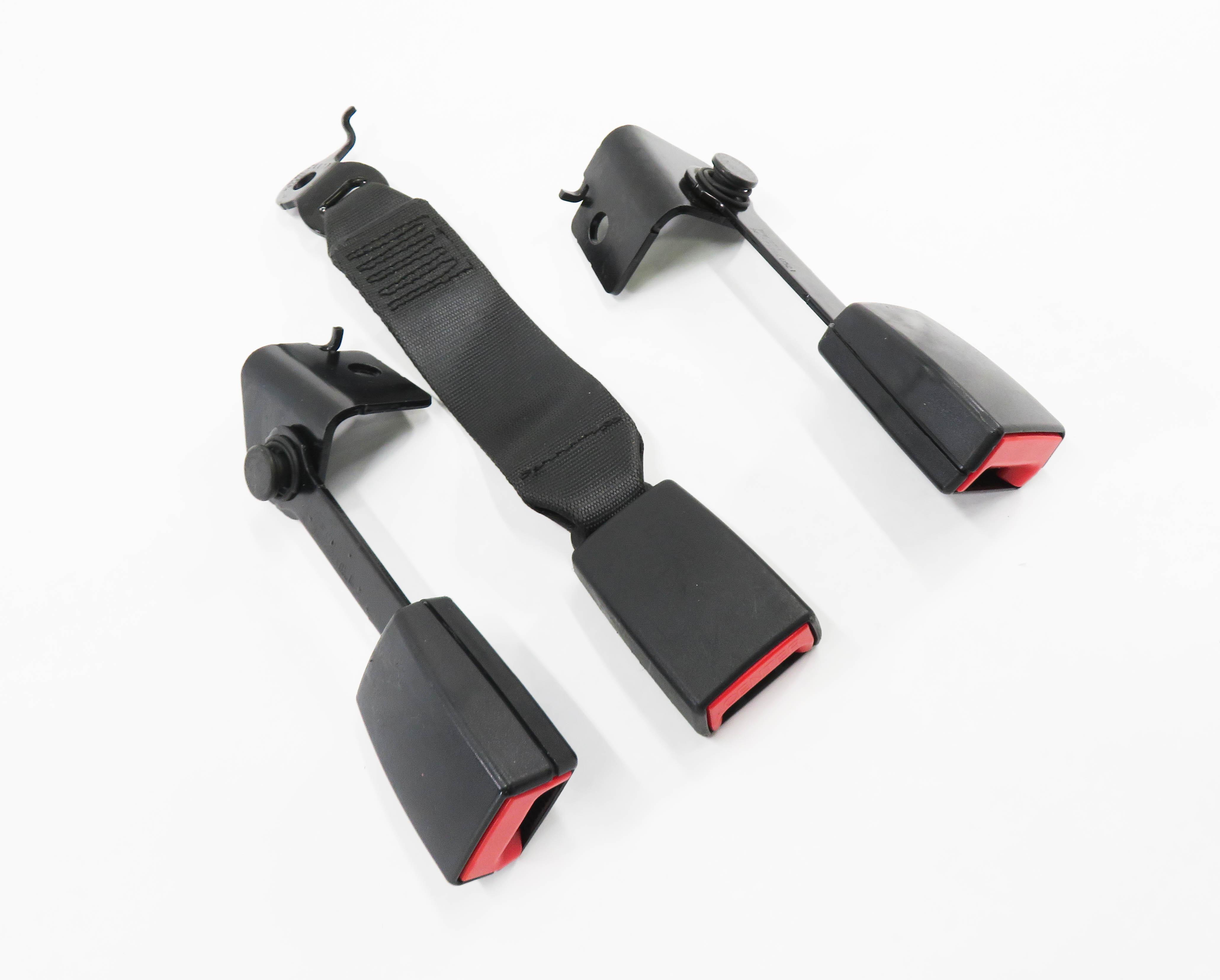 2012 BMW 750i (F01) REAR SEAT SEATBELT BUCKLE RECEIVER SET-3 (BLACK) — exact item pictured