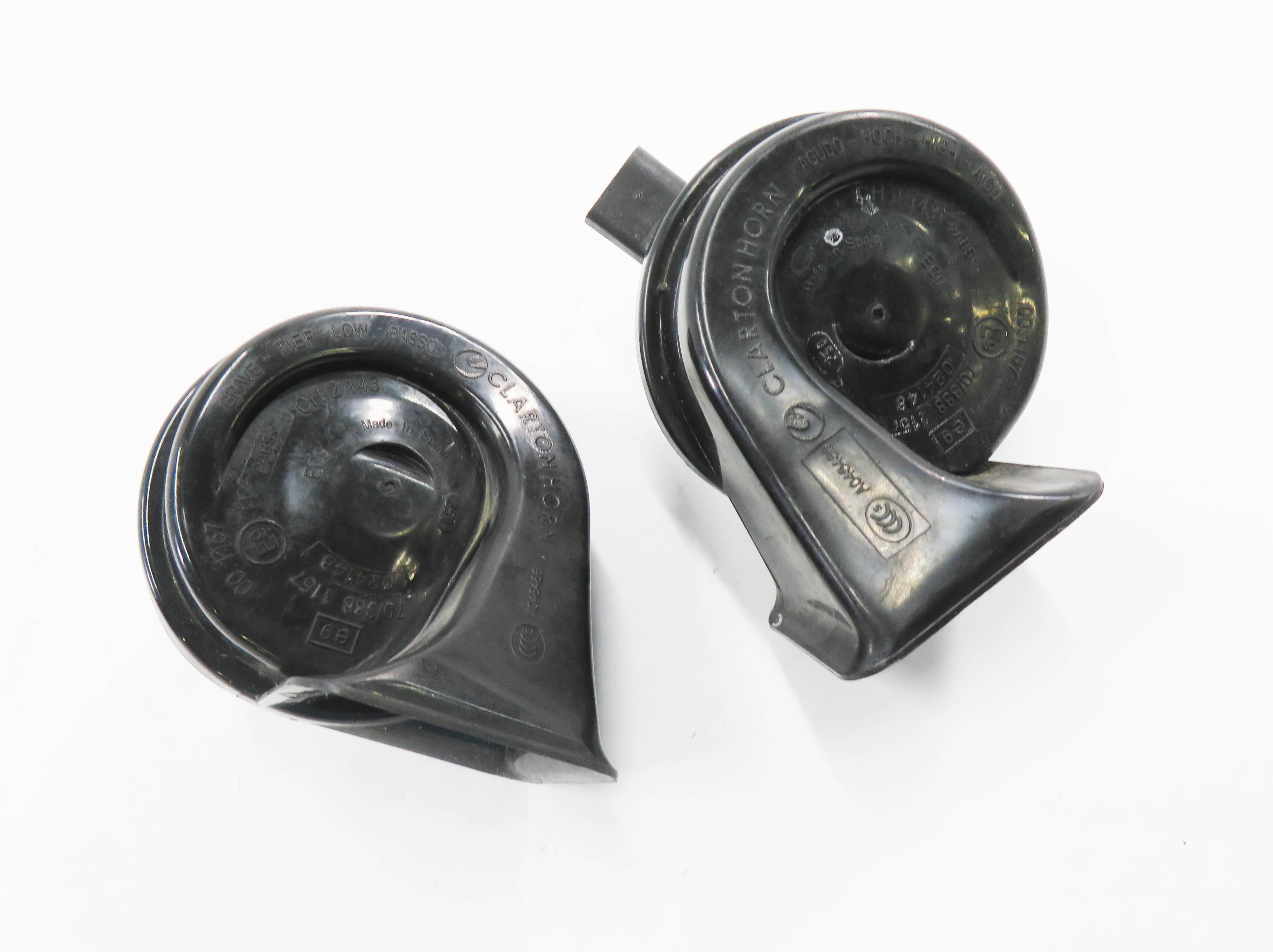 2011-2012 BMW 740i 750i 760i (F01 F02) HIGH & LOW TONE HORN SET-2 — exact item pictured