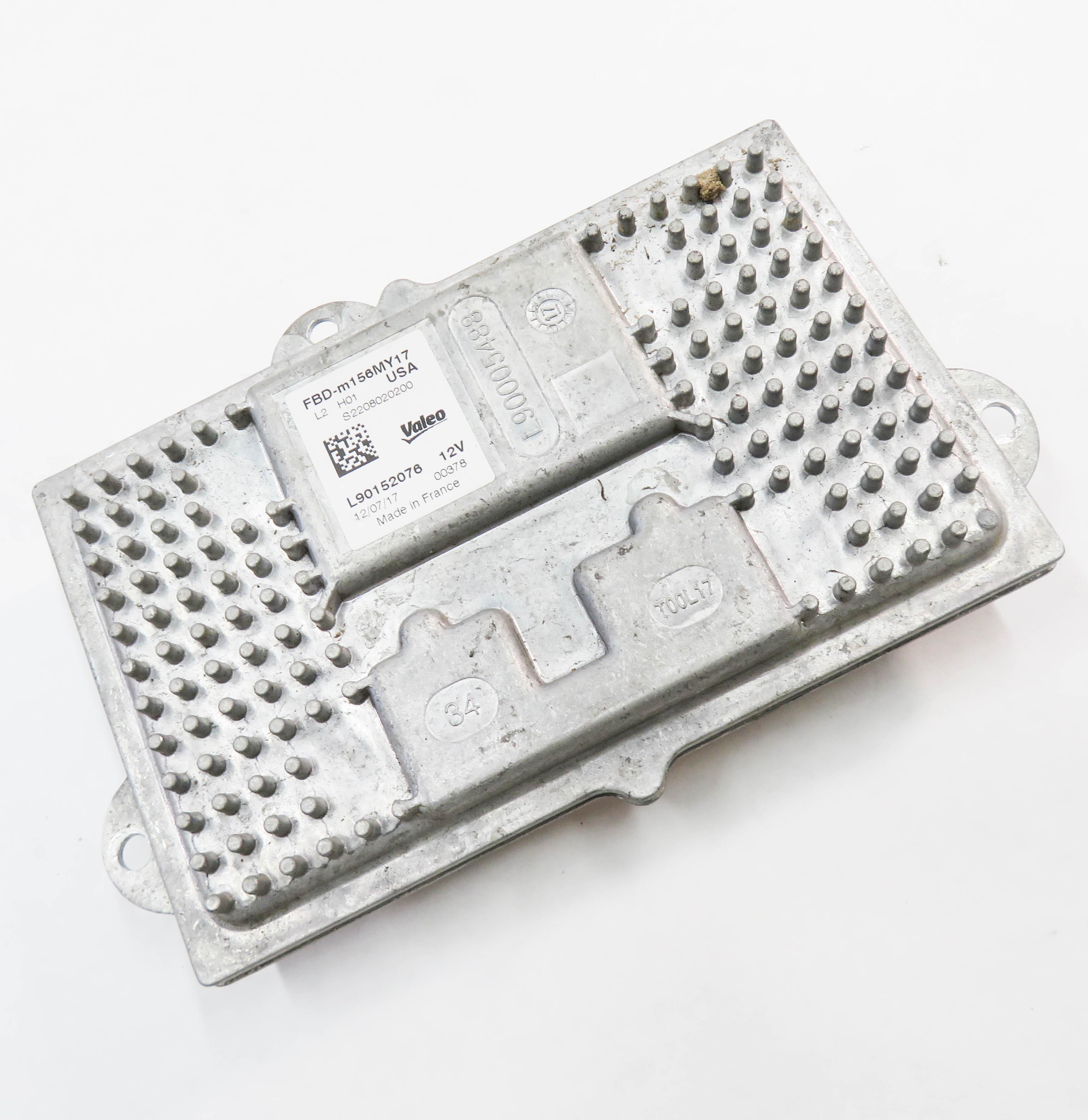 2018 MASERATI QUATTROPORTE S (M156) LEFT DRIVER LED HEADLIGHT CONTROL MODULE — exact item pictured