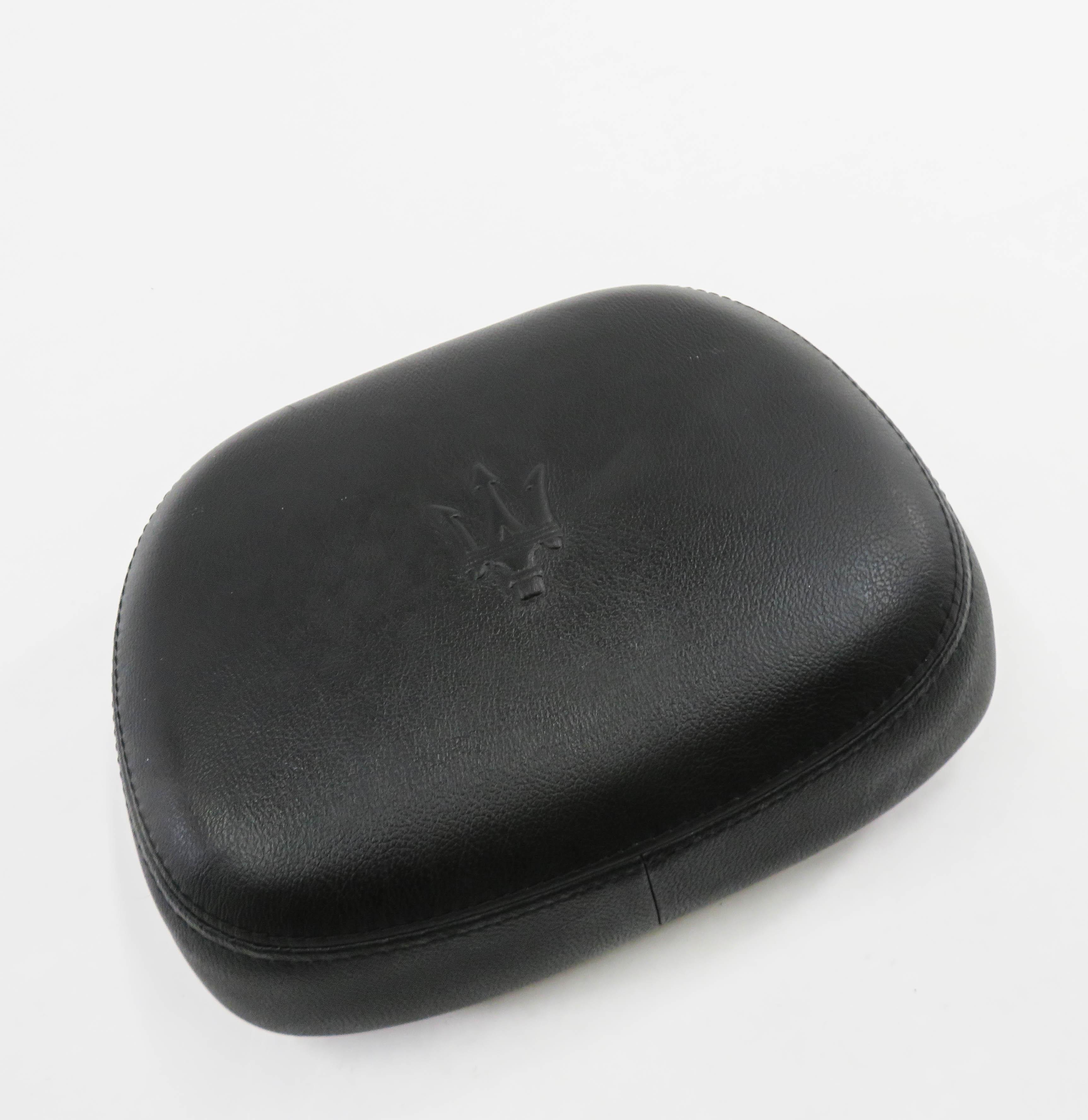 2018 MASERATI QUATTROPORTE S (M156) LEFT FRONT DRIVER HEADREST CUSHION (BLACK) — exact item pictured