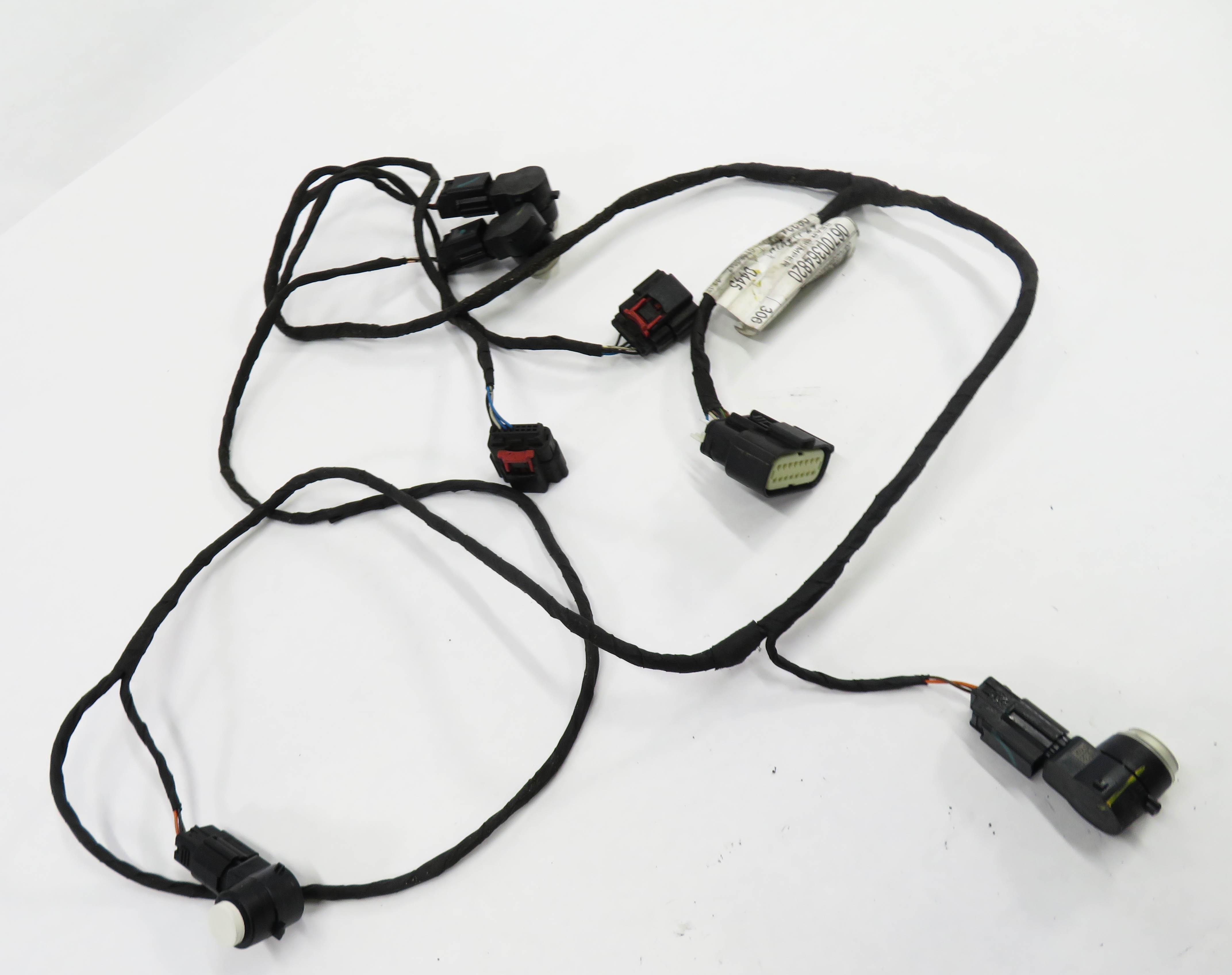 2018 MASERATI QUATTROPORTE S (M156) REAR PDC PARK SENSOR SET w/ HARNESS (WHITE) — exact item pictured