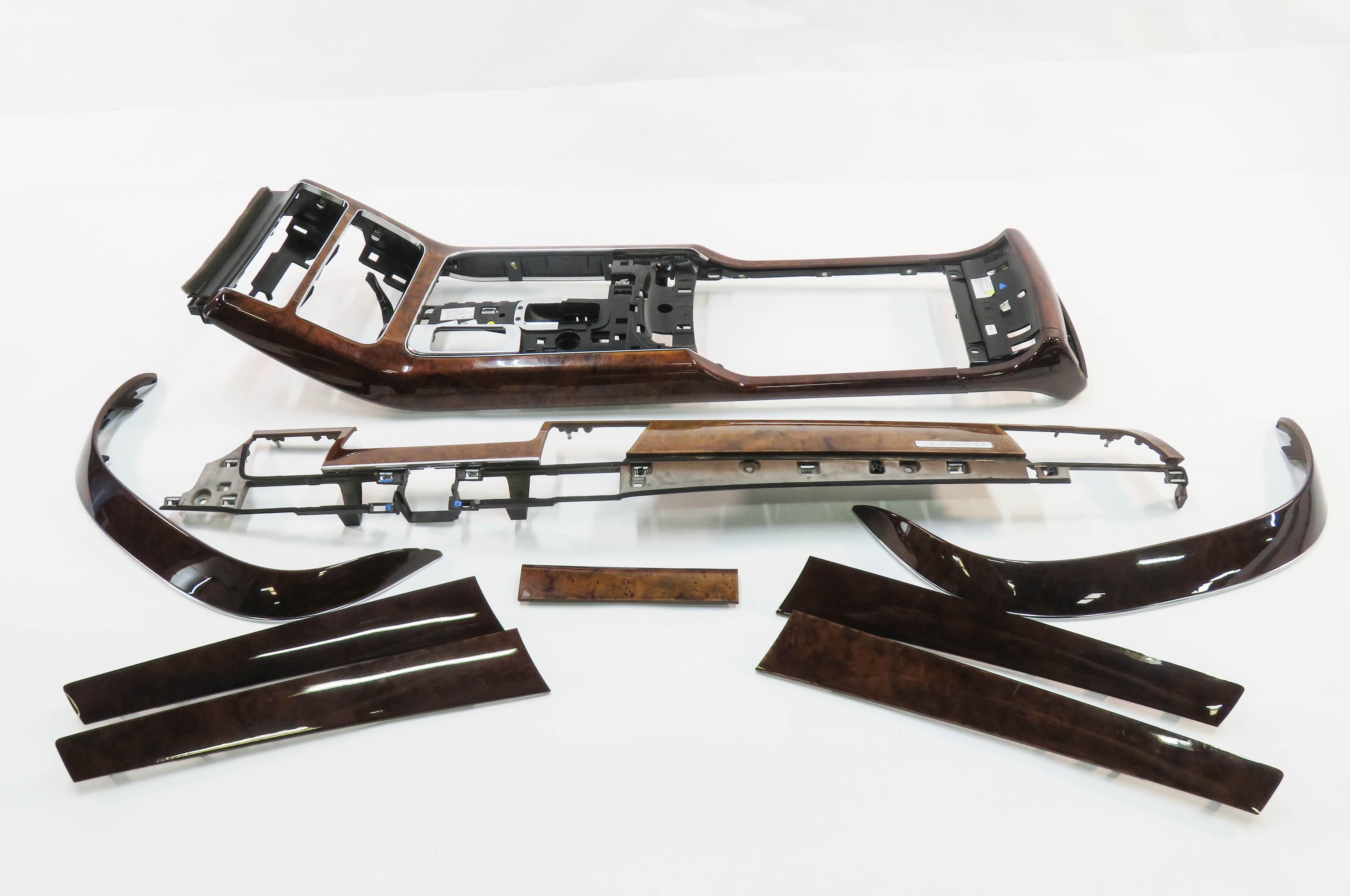 2011 AUDI A8 (D4 4H) DASH DOOR CONSOLE TRIM PANEL SET (WOOD GRAIN) — exact item pictured
