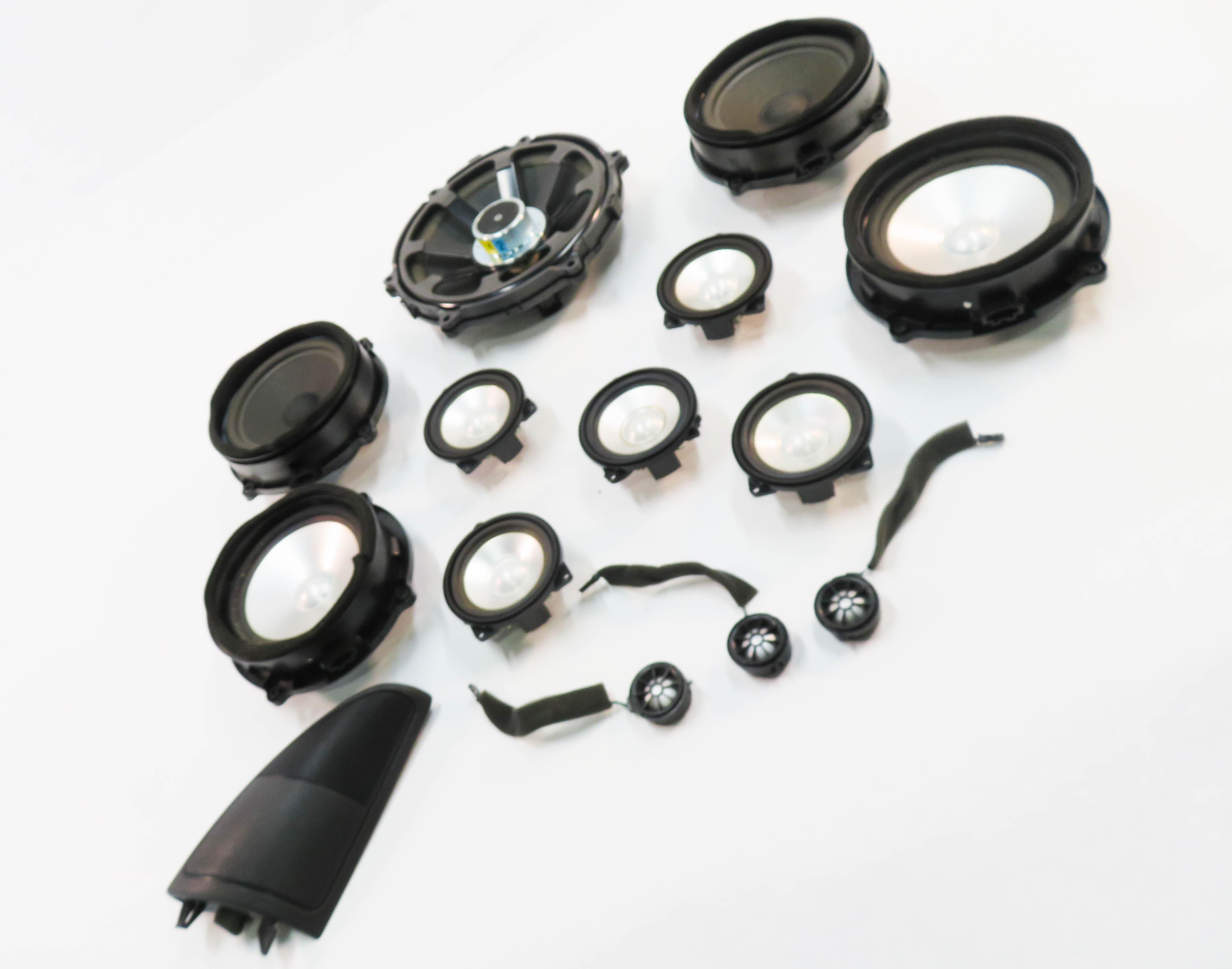 2006 RANGE ROVER SPORT (L320) HARMAN KARDON LOGIC-7 SUB SUBWOOFER SPEAKER SET-14 — exact item pictured