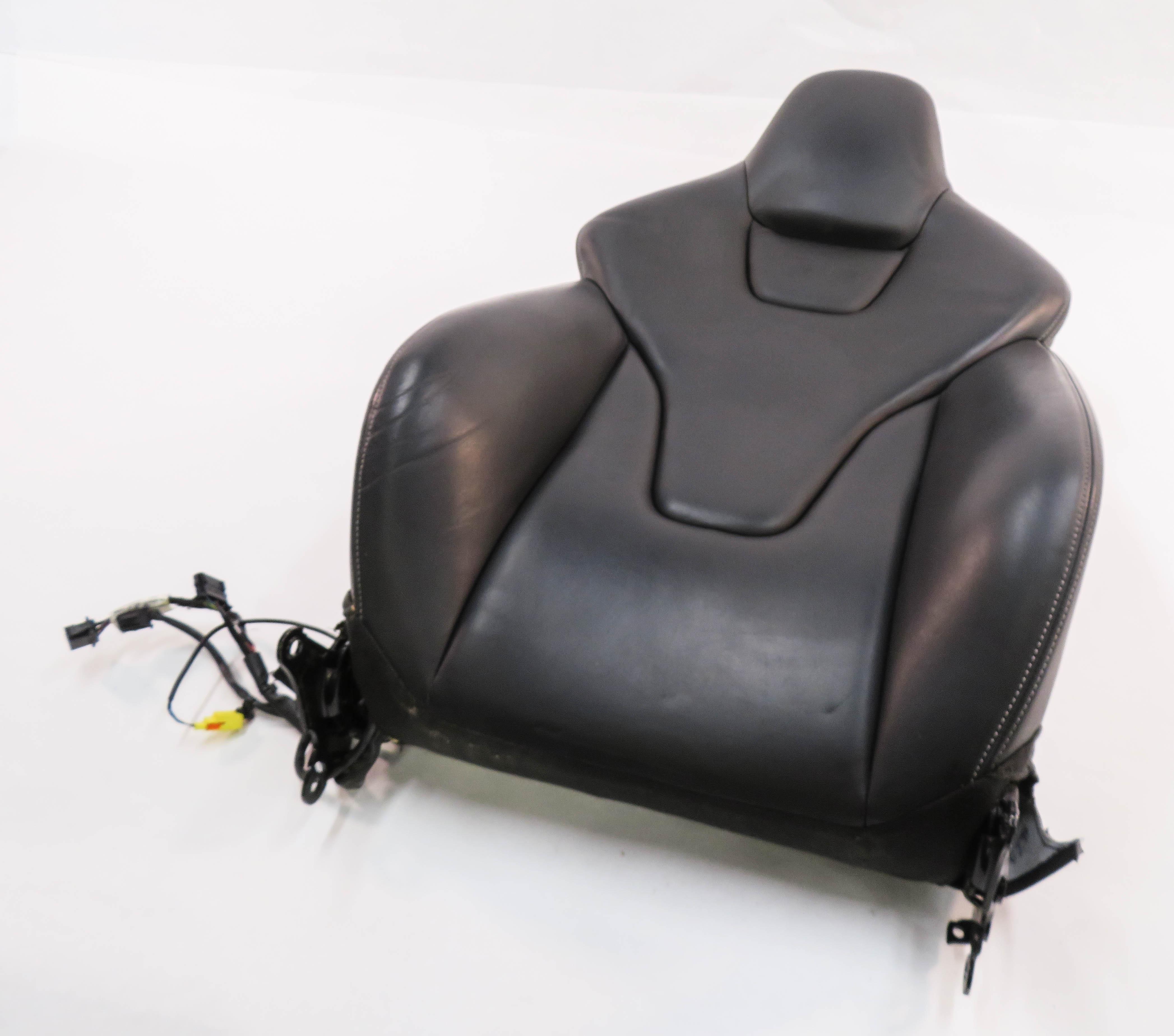 08-13 AUDI A5 S5 RS5 (B8 8T) PASSENGER UPPER HEATED SPORT SEAT CUSHION (BLACK) — exact item pictured