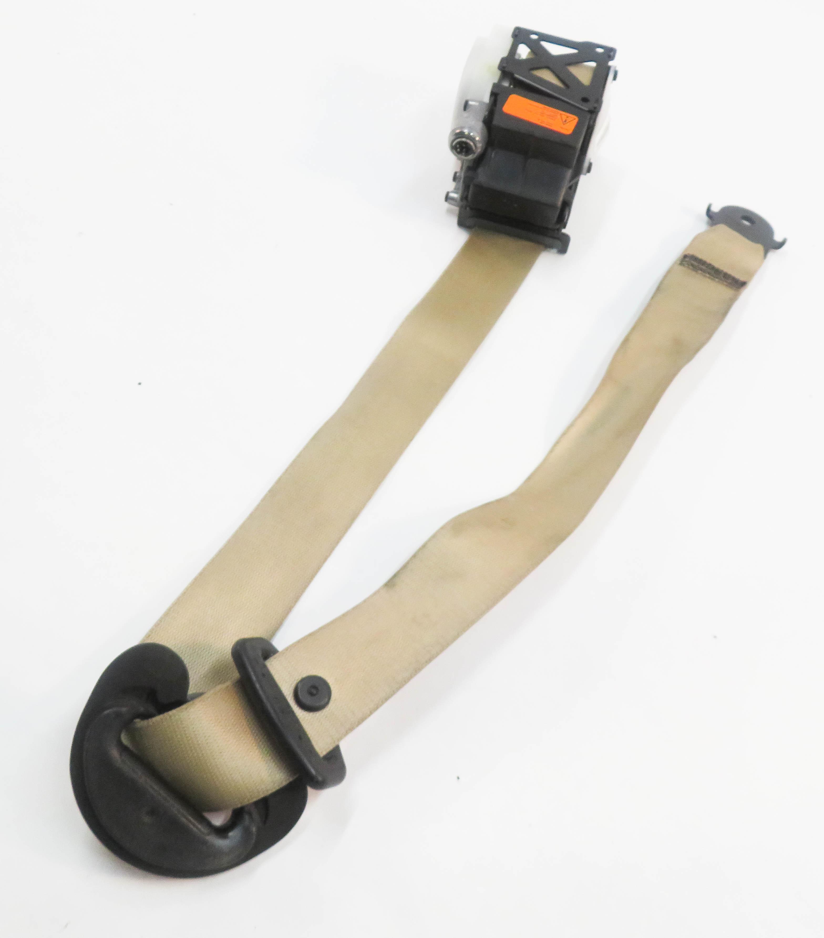 07-14 BMW X5 X6 X5M X6M (E70 E71) LEFT FRONT DRIVER SEATBELT RETRACTOR (BEIGE) — exact item pictured