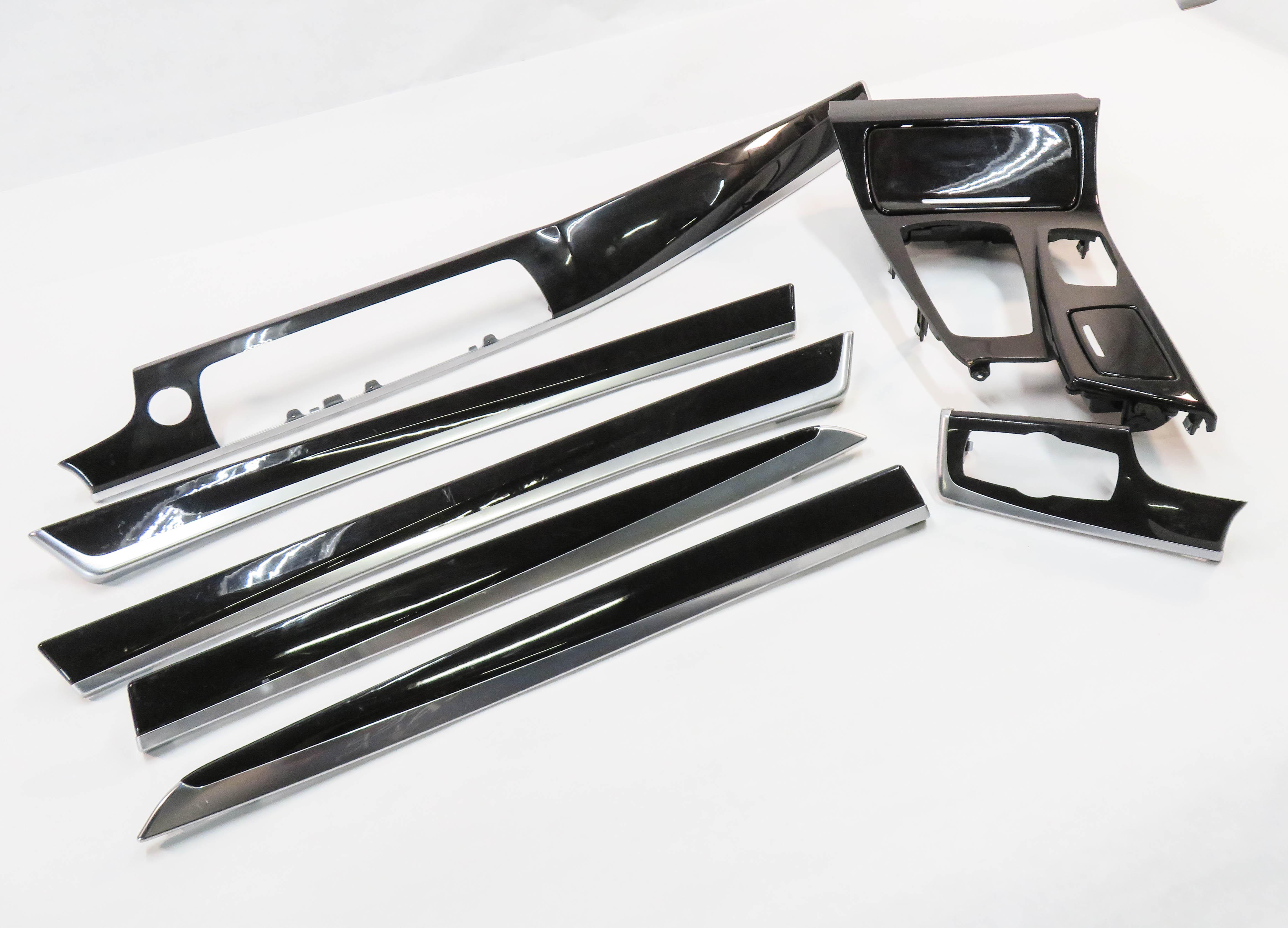 2011 BMW 535i (F10) DASH DOOR CONSOLE TRIM SET-7 (FINE ASH GRAIN WOOD) — exact item pictured
