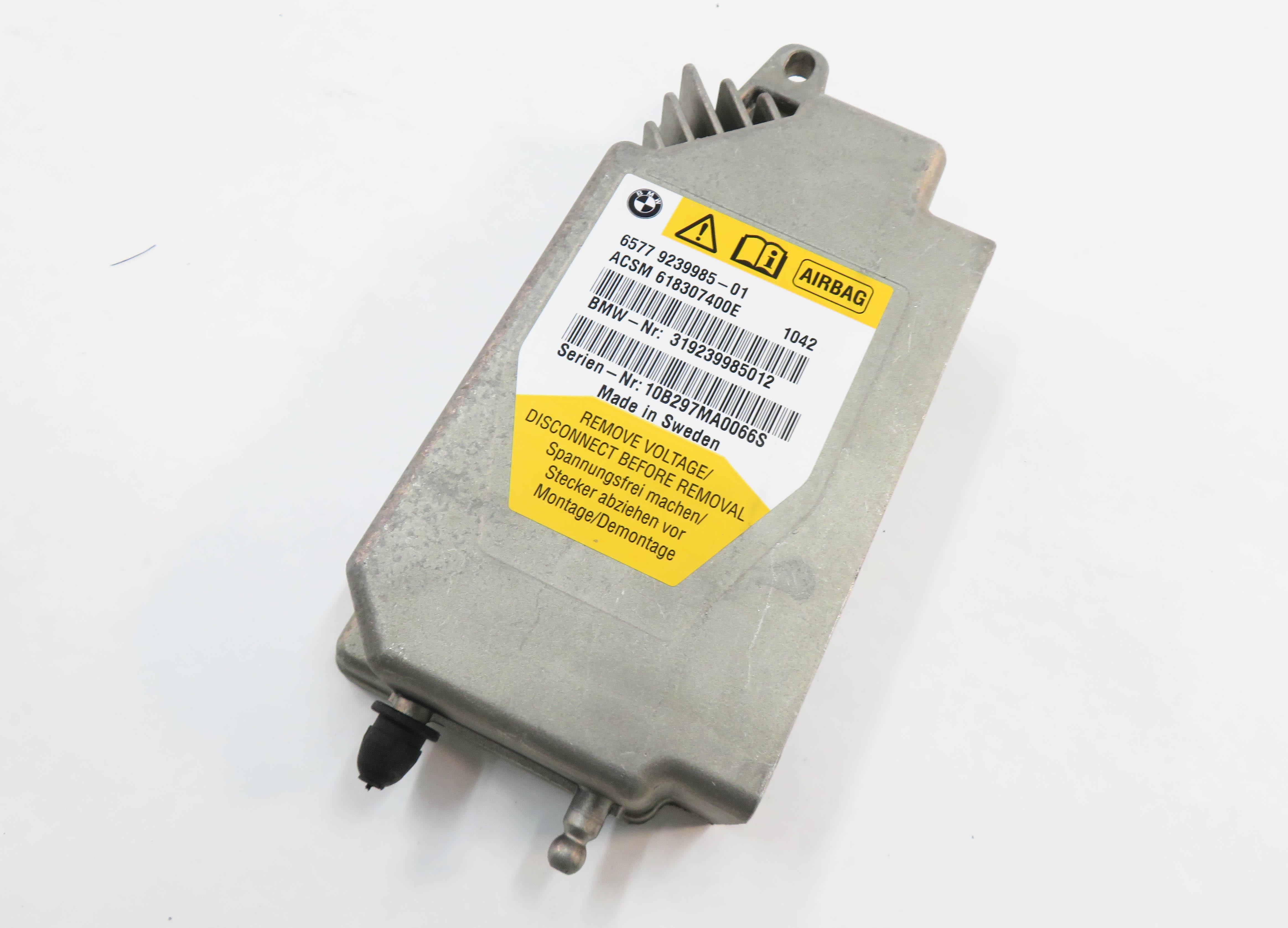 2011 BMW 528i 535i 550i (F10) MAIN PRIMARY SRS SAFETY RESTRAINT CONTROL MODULE — exact item pictured