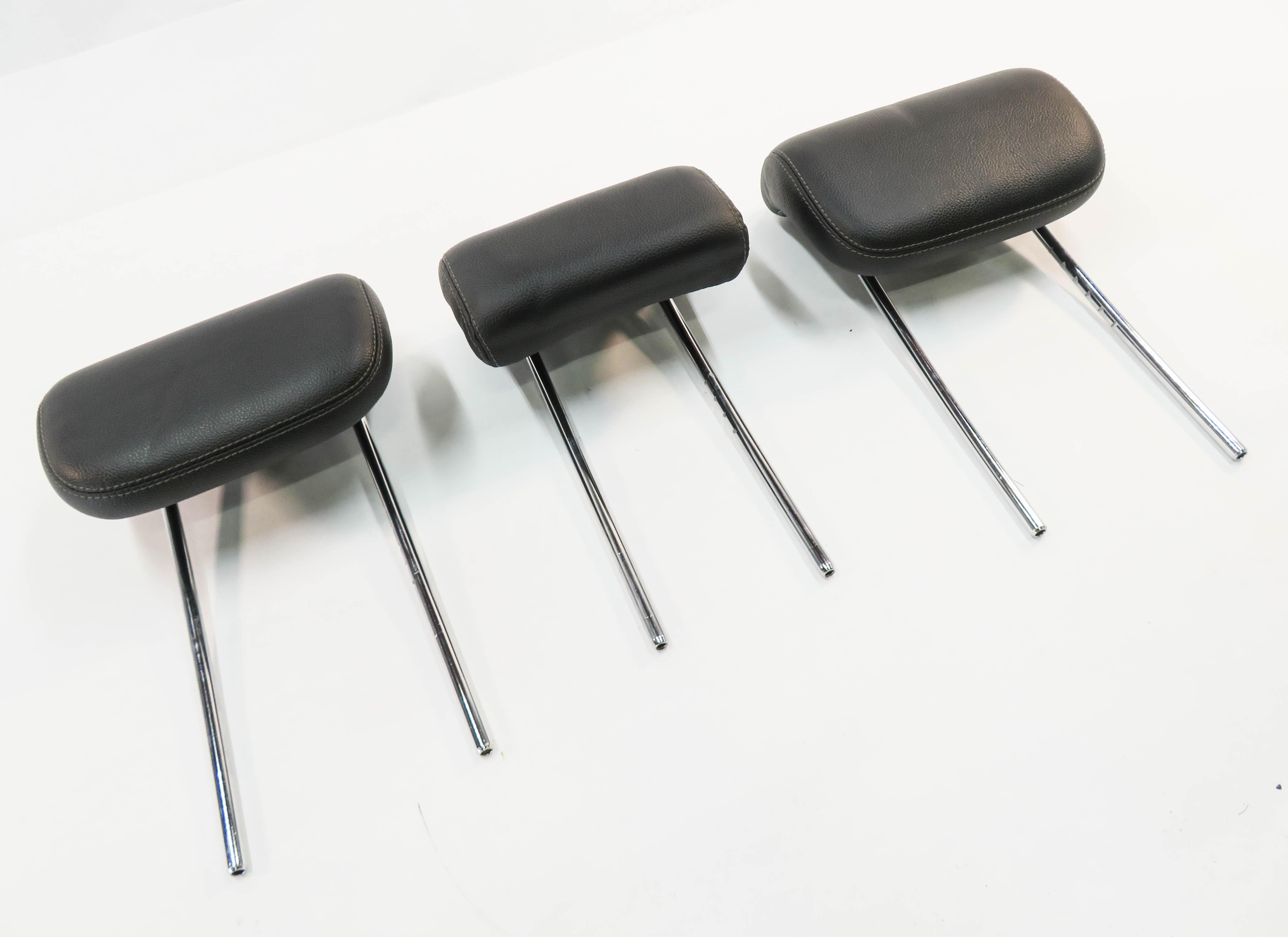 2007 MERCEDES GL450 (X164) REAR 2nd SECOND ROW SEAT HEADREST SET-3 (BLACK) — exact item pictured