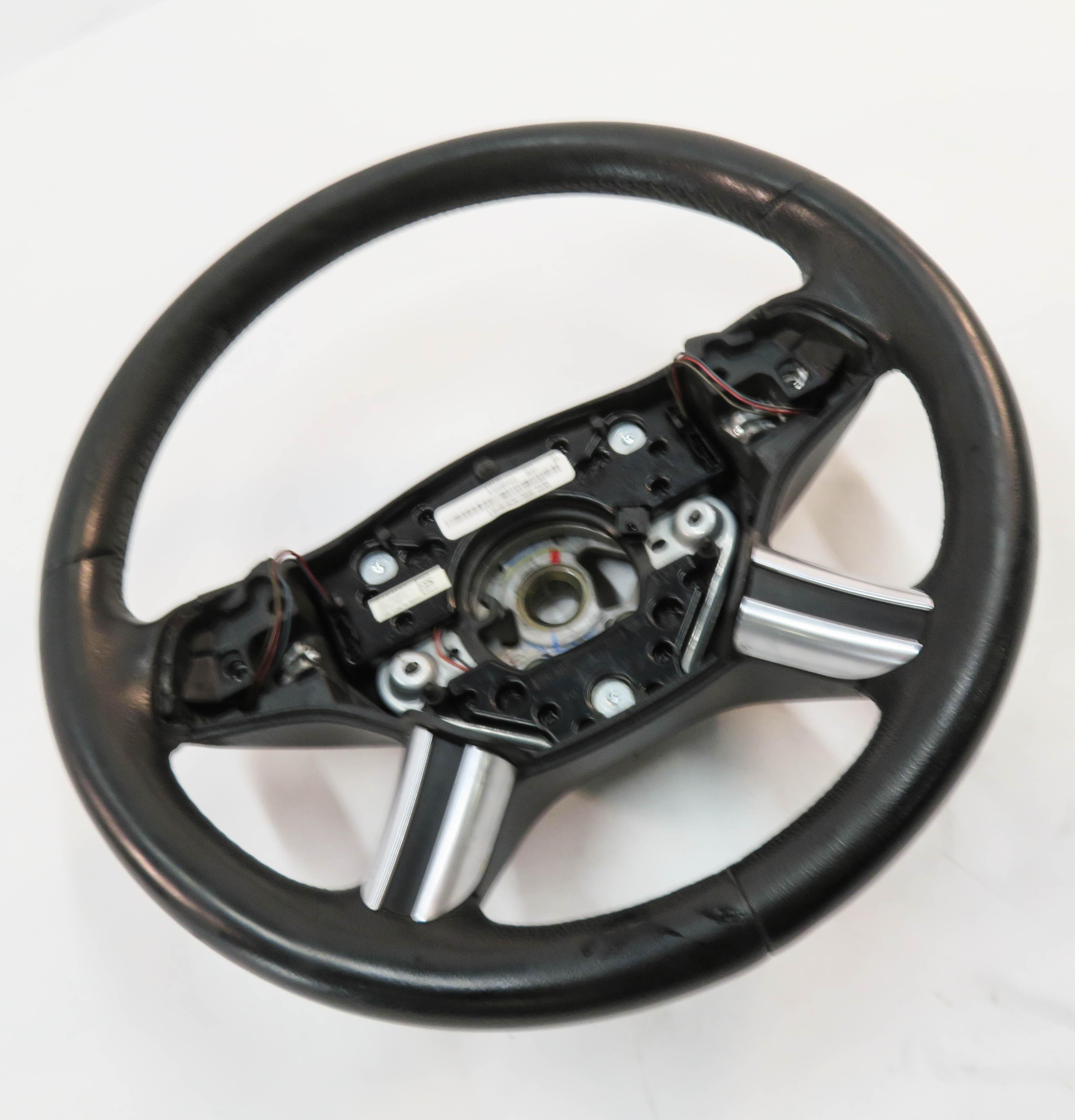 2006-2011 MERCEDES GL ML R CLASS (X164 W164 W251) 4-SPOKE STEERING WHEEL (BLACK) — exact item pictured