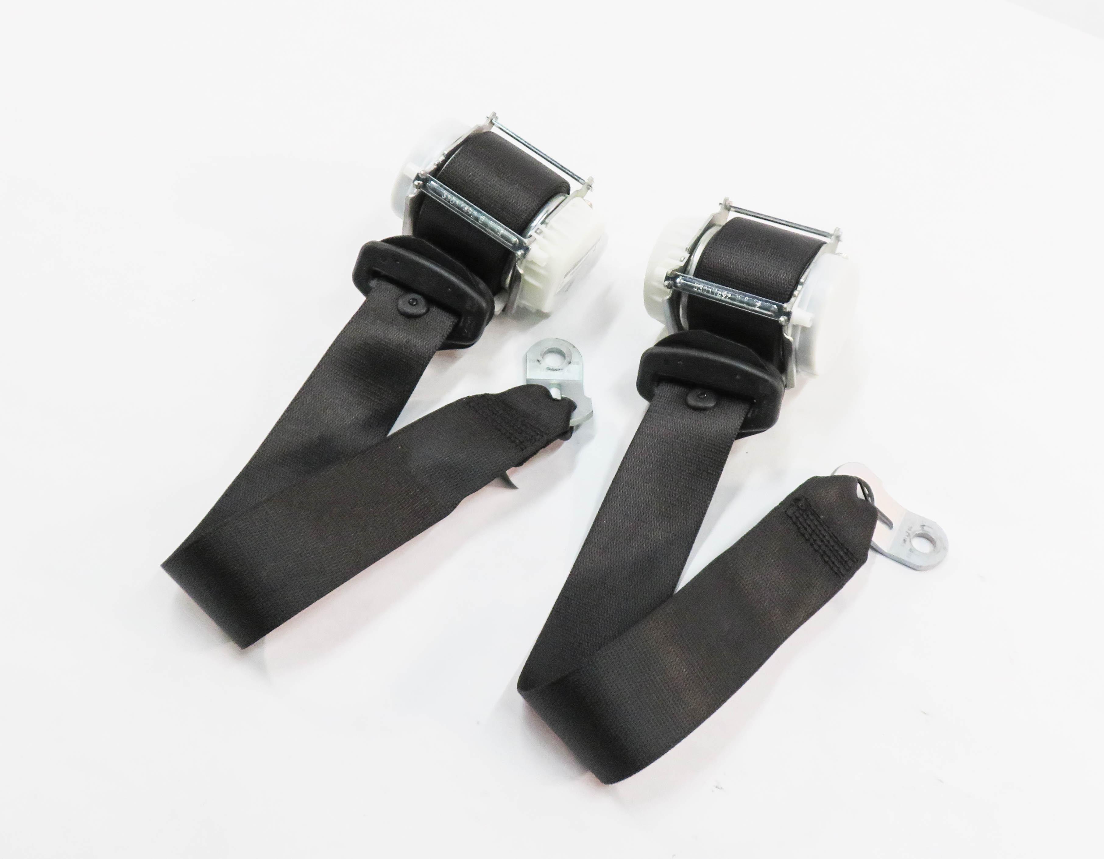 2017 BMW M6 ///M (F13) COUPE REAR LEFT RIGHT SEAT SEATBELT RETRACTOR SET-2 BLACK — exact item pictured