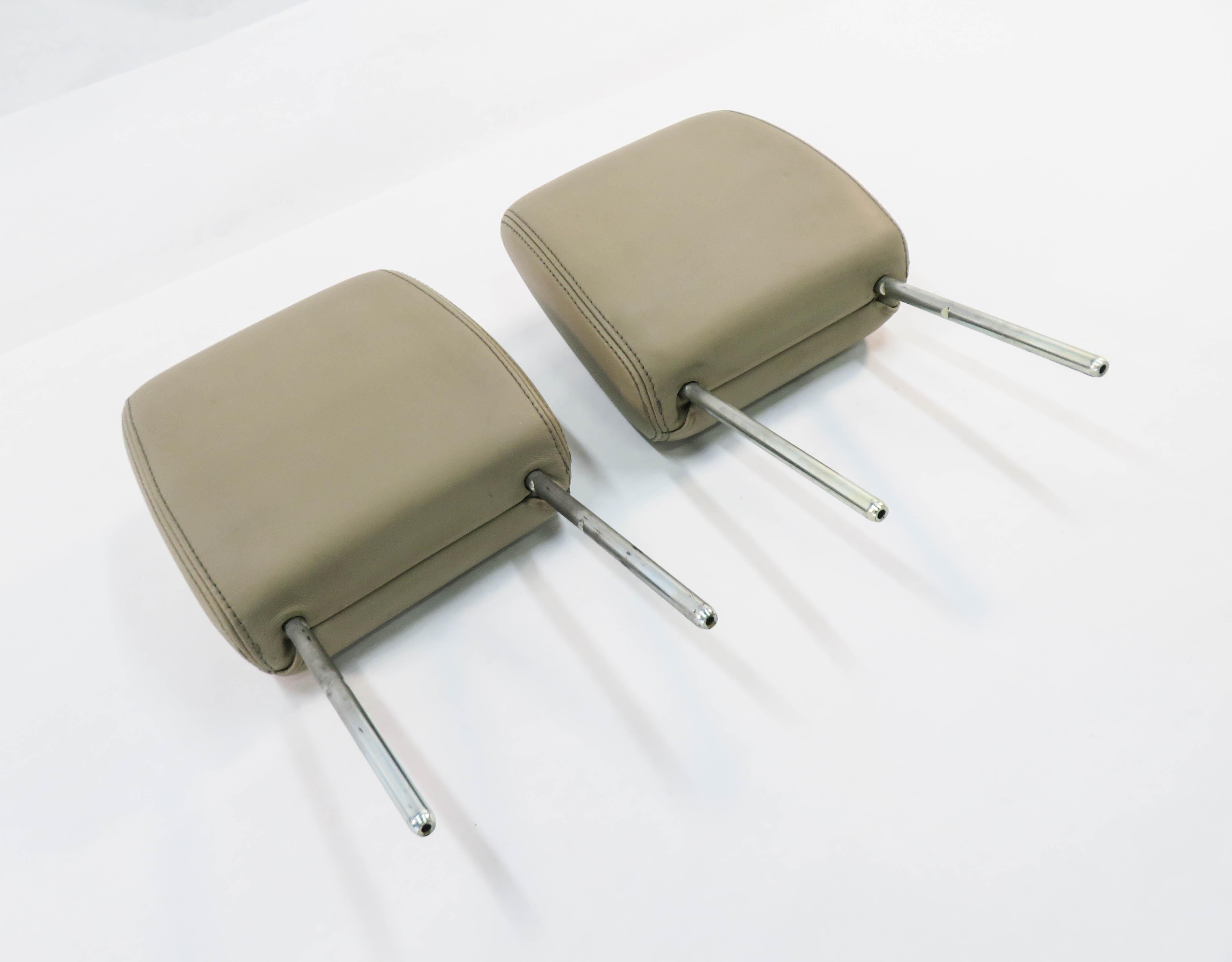 2011 LAND ROVER LR4 - LEFT & RIGHT REAR 2nd ROW SEAT HEADREST SET-2 (ALMOND) — exact item pictured