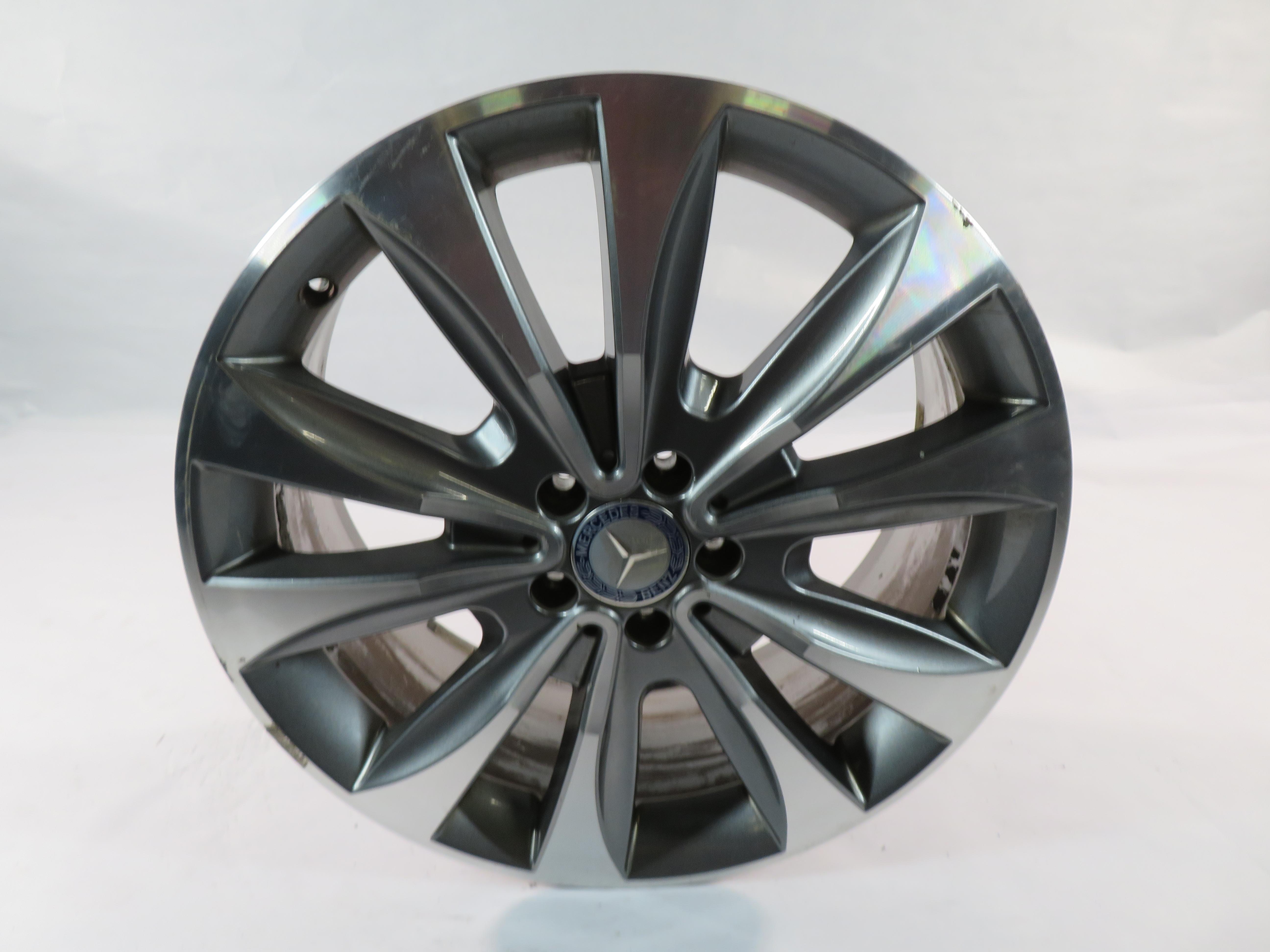 2013-2016 MERCEDES GL350 GL450 (X166) 20x8.5 ALUMINUM ALLOY 10-SPOKE WHEEL RIM — exact item pictured