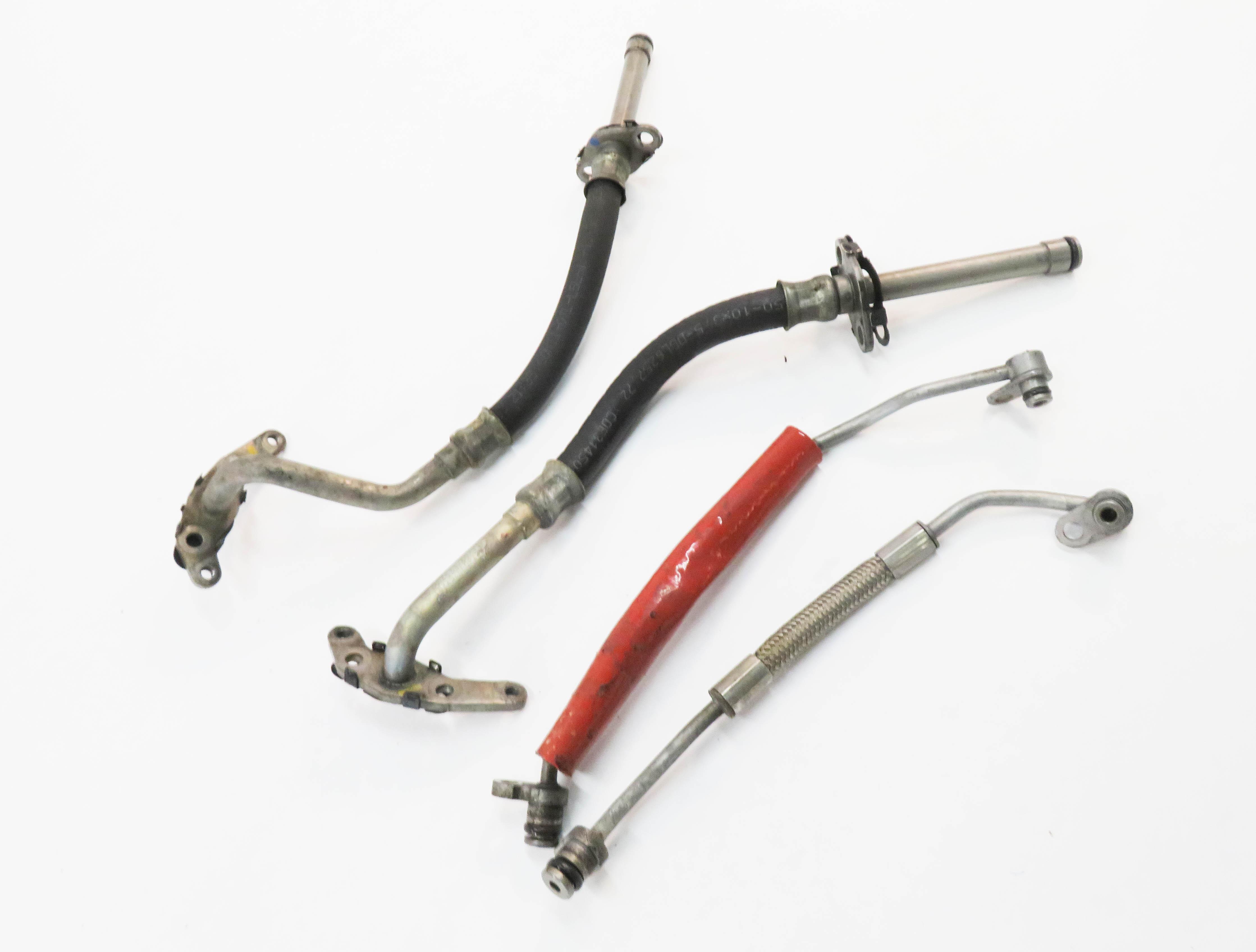 2014 MERCEDES GL550 (X166) 4.6L M278 ENGINE - TURBOCHARGER TURBO OIL LINE SET-4 — exact item pictured
