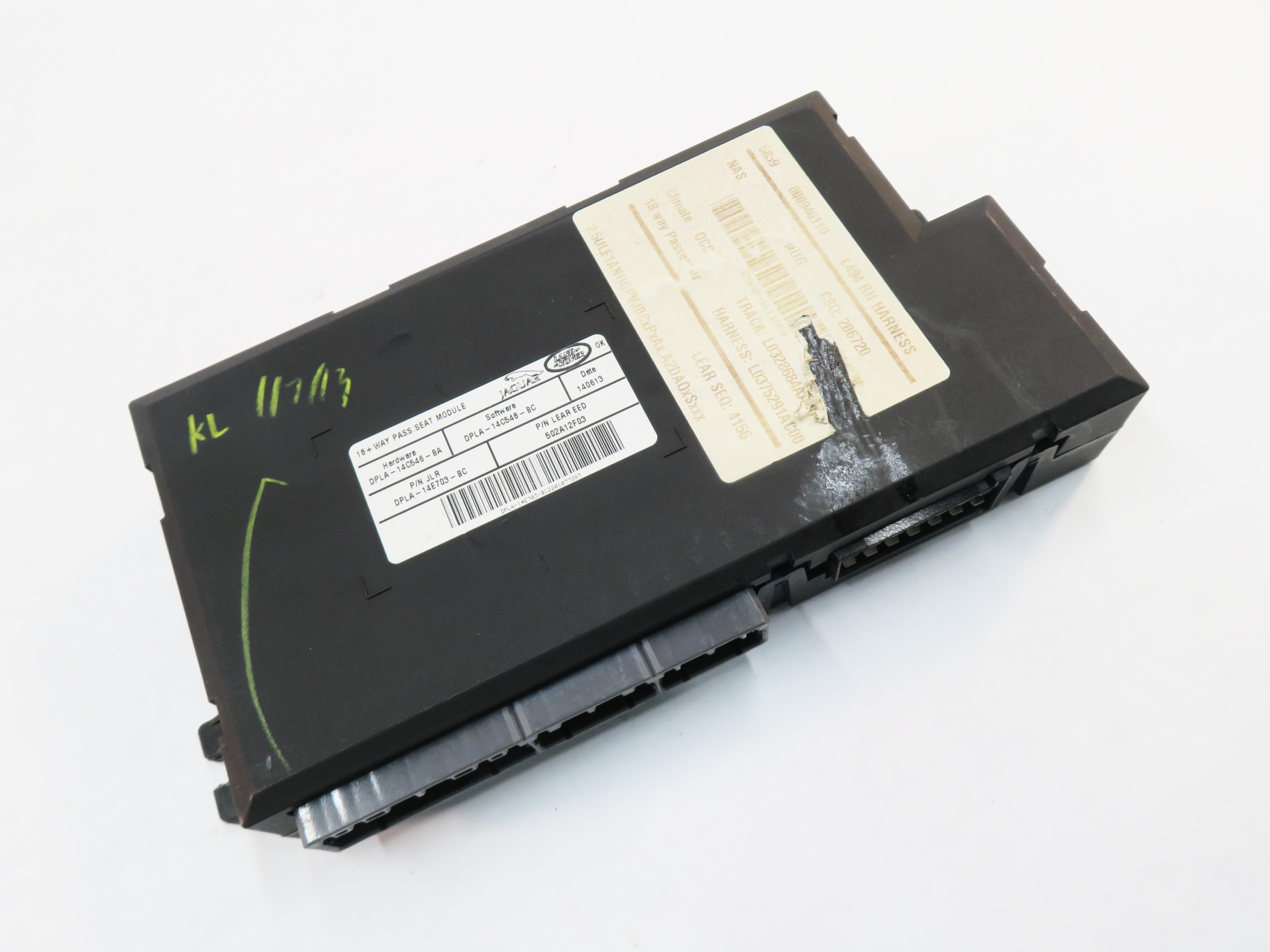 2014 RANGE ROVER SPORT (L494) RIGHT FRONT PASSENGER SEAT CONTROL MODULE — exact item pictured