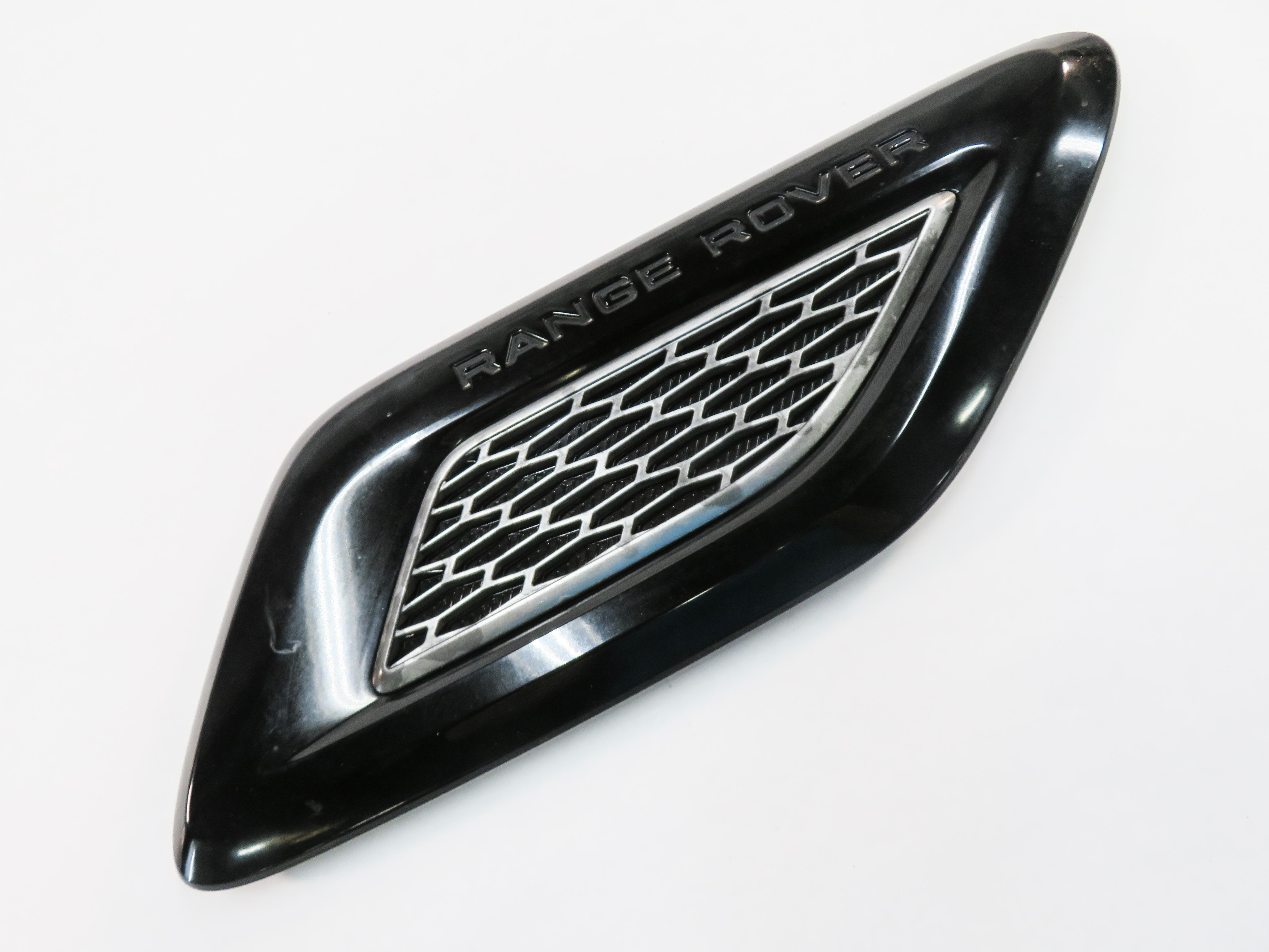 2014 RANGE ROVER SPORT (L494) RIGHT PASSENGER HOOD AIR VENT GRILLE TRIM (BLACK) — exact item pictured