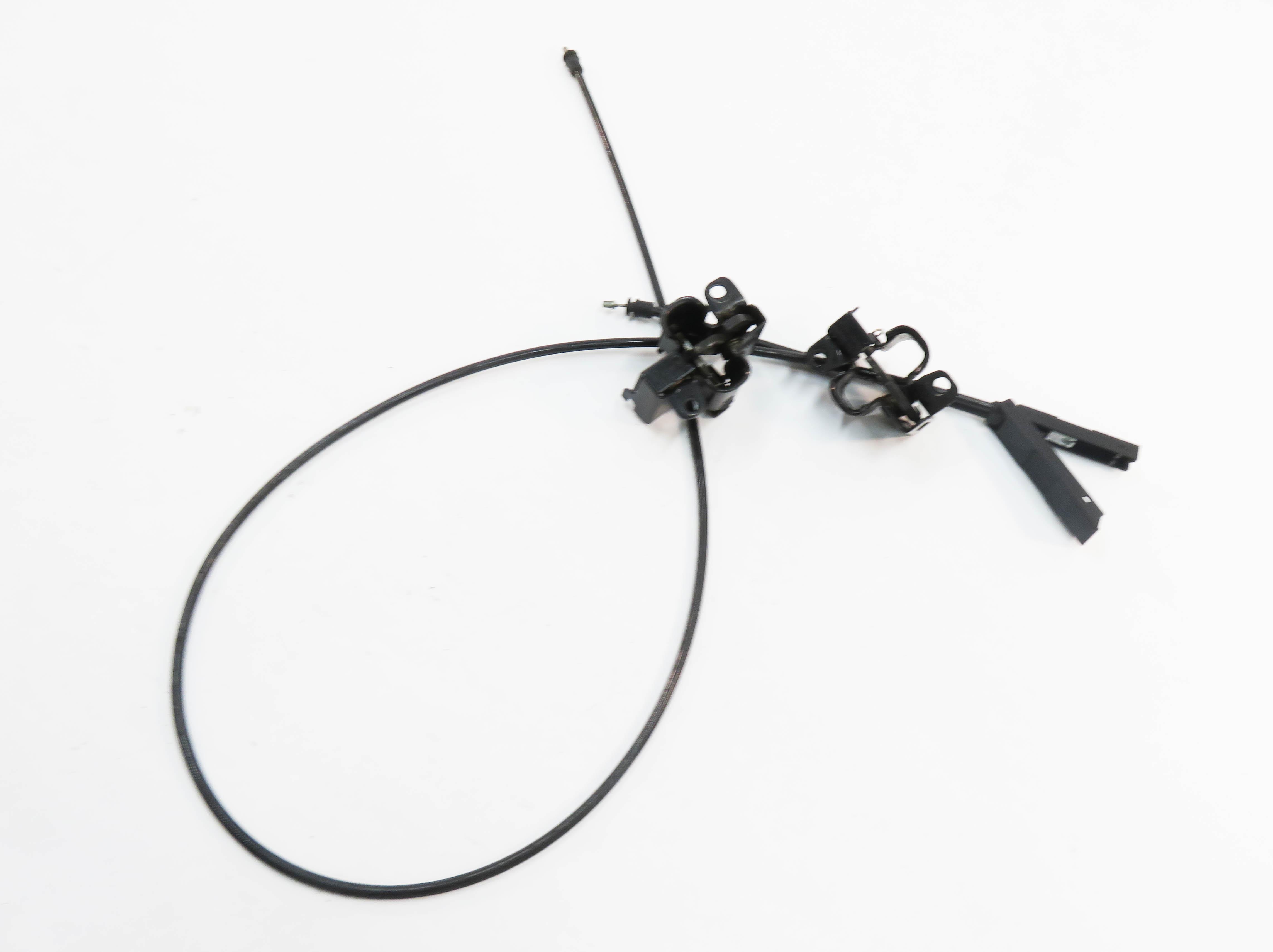2009 MERCEDES GL550 (X164) FRONT LEFT & RIGHT LOWER HOOD LOCK LATCH SET w/ CABLE — exact item pictured