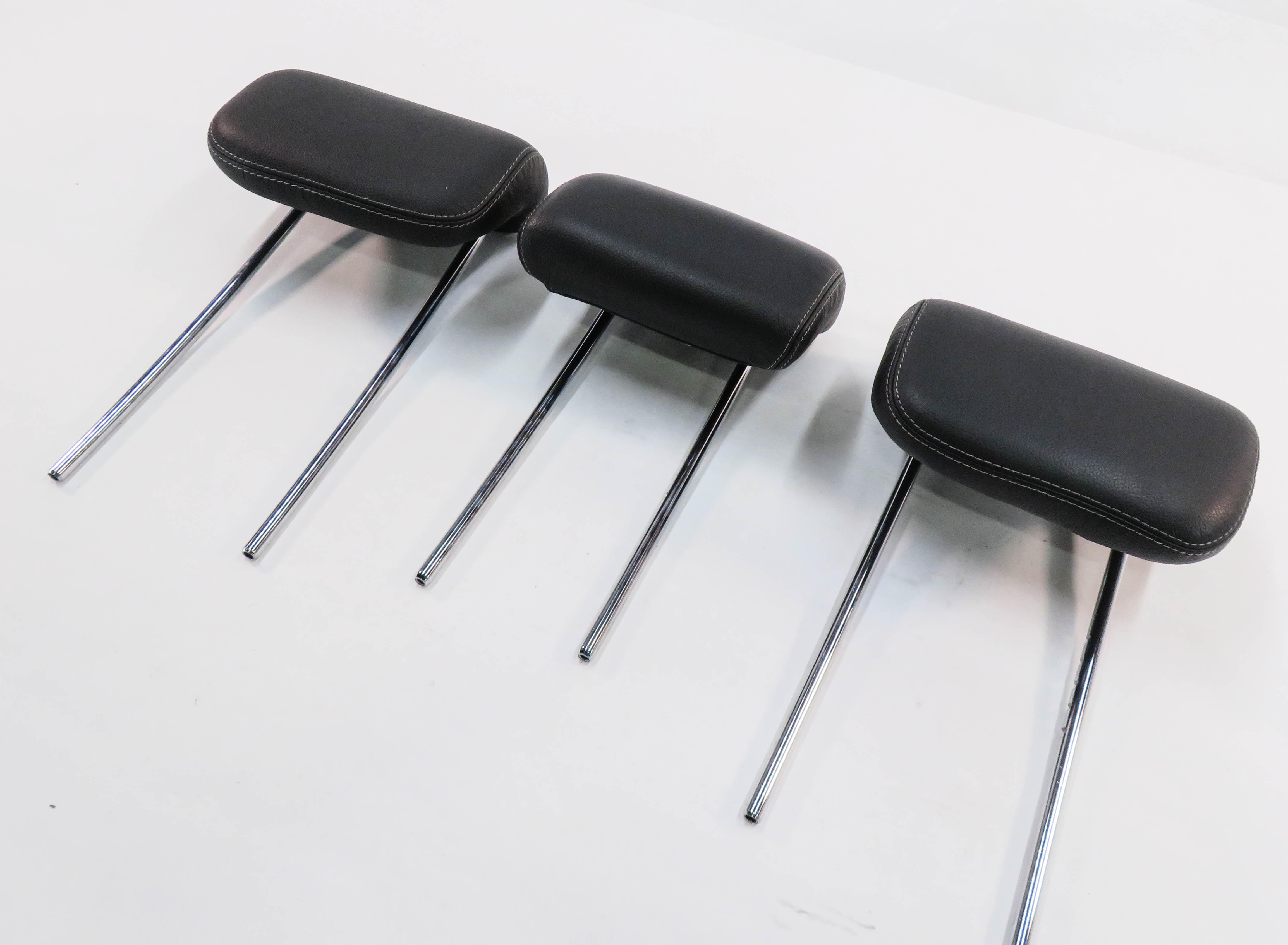 2009 MERCEDES GL550 (X164) REAR 2nd SECOND ROW SEAT HEADREST SET-3 (BLACK) — exact item pictured