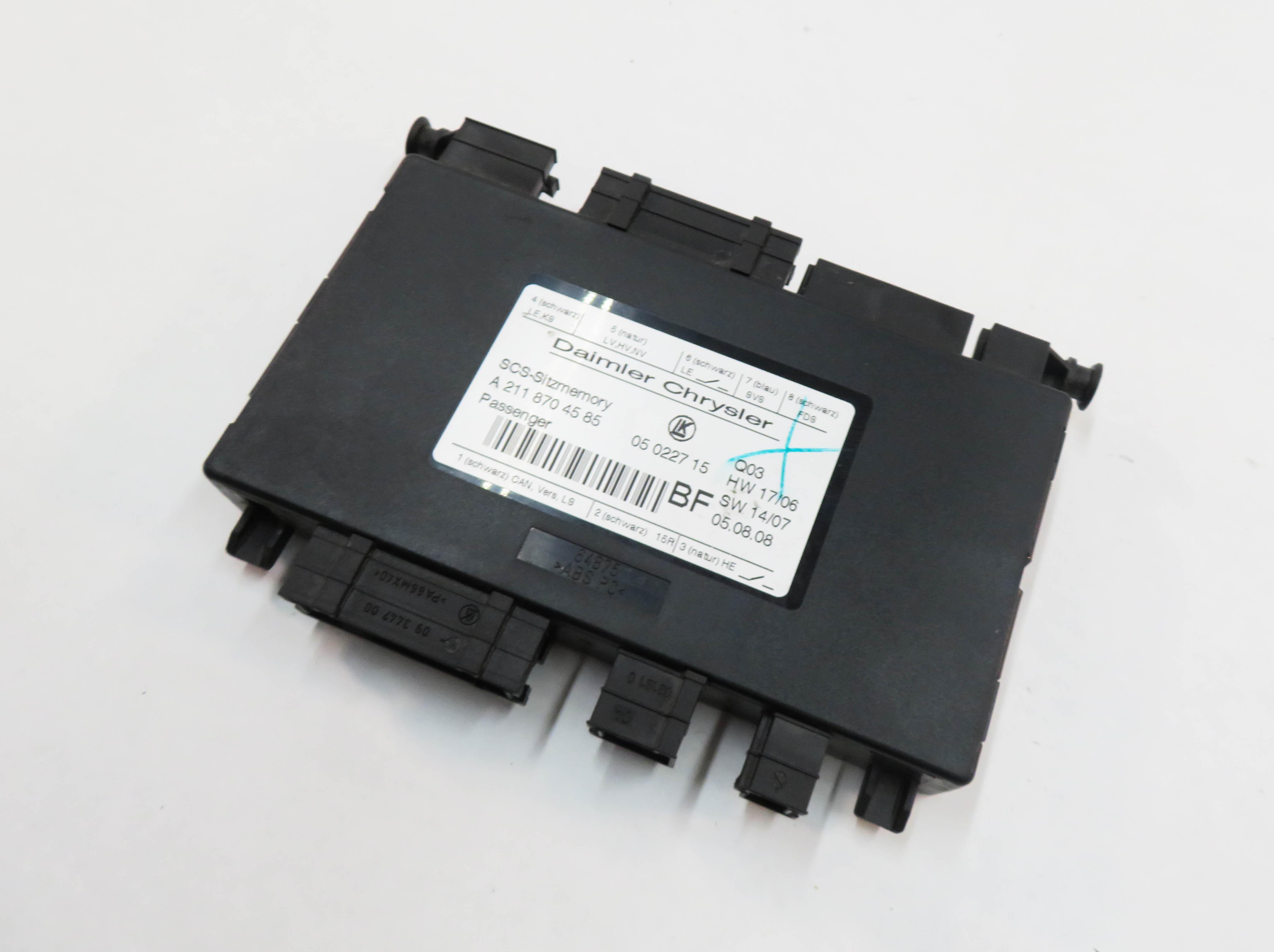 2009 MERCEDES GL550 (X164) RIGHT FRONT PASSENGER SEAT CONTROL MODULE — exact item pictured