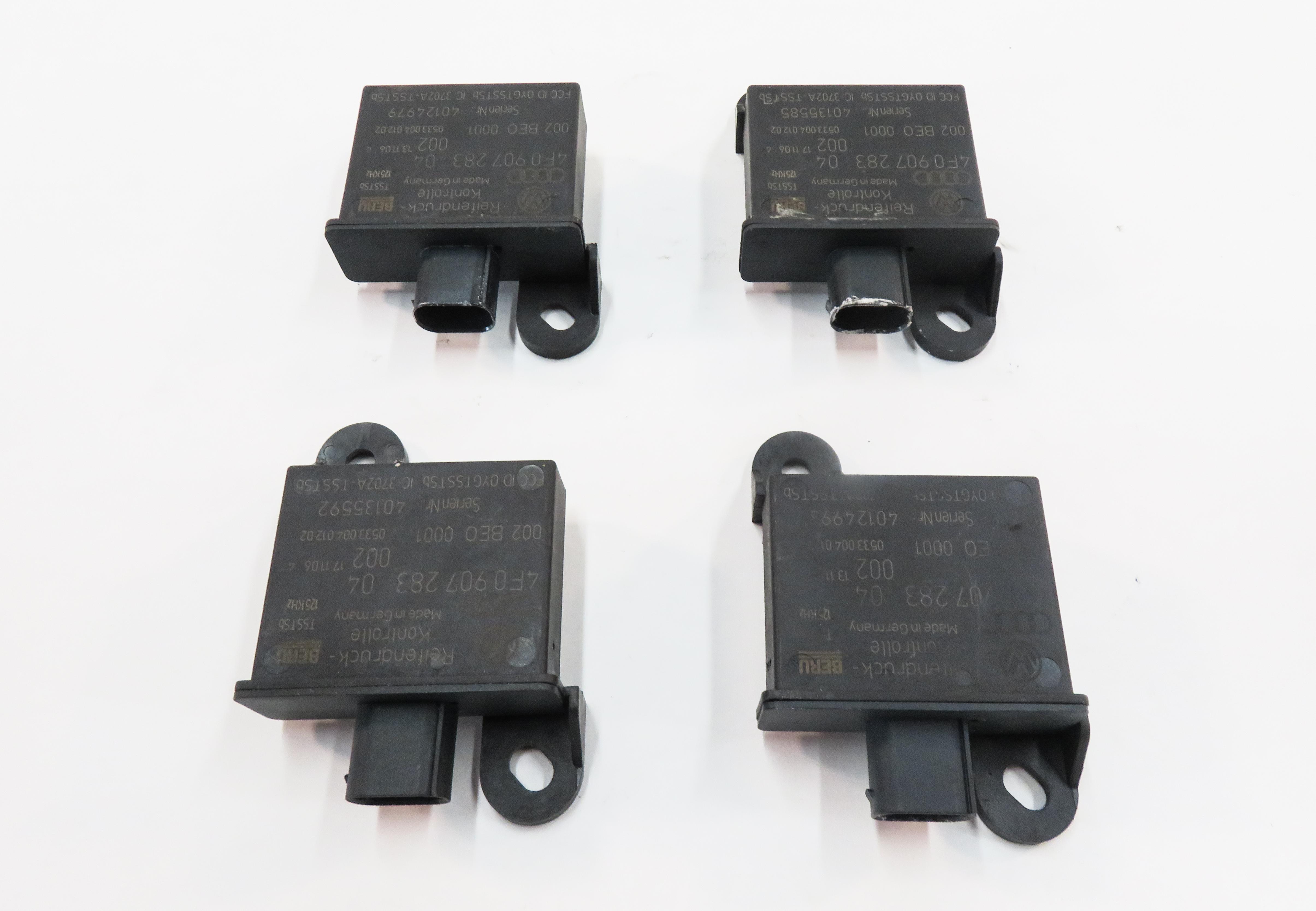 2008 PORSCHE CAYENNE (957) TPMS TIRE AIR PRESSURE SENSOR TRIGGER MODULE SET-4 — exact item pictured