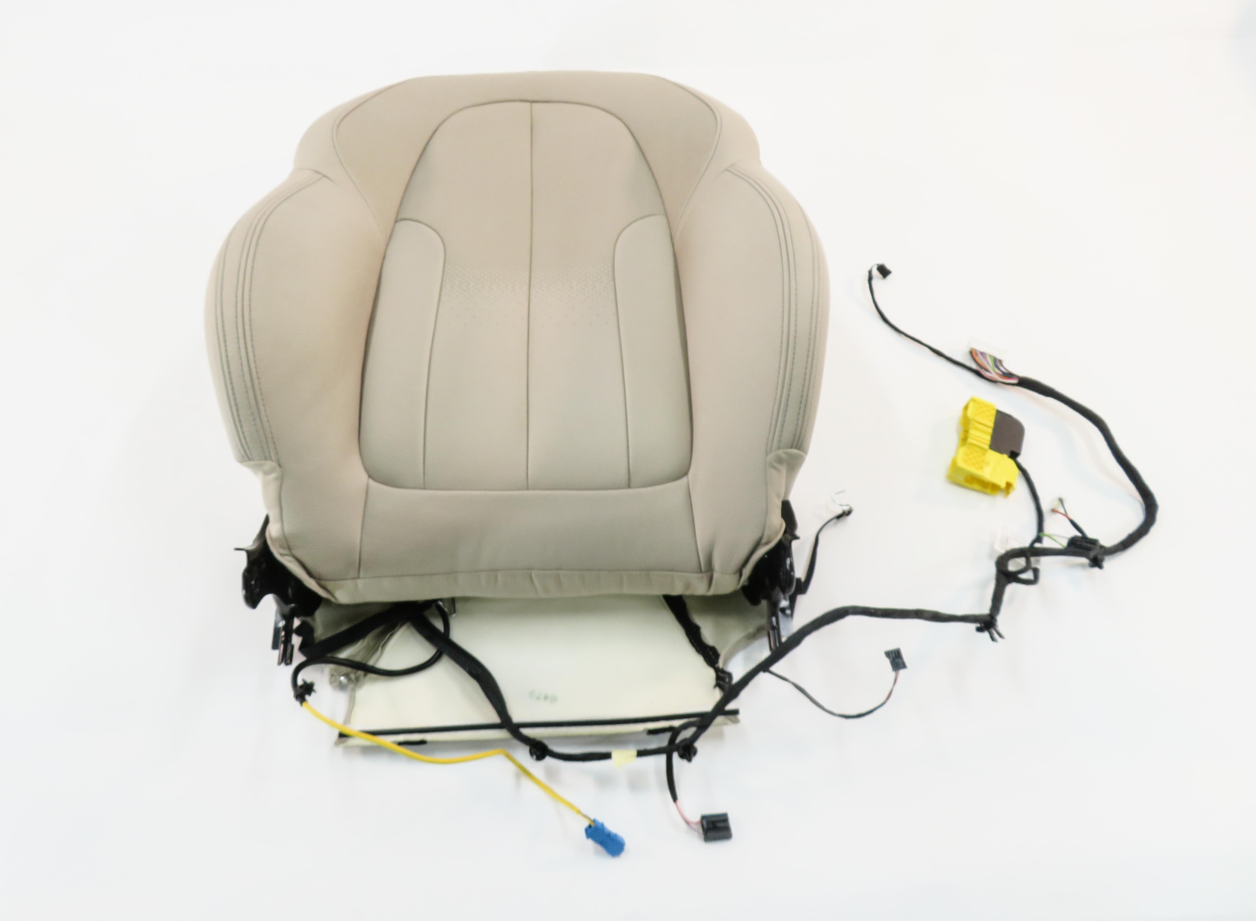 2018 BMW X1 (F48) PASSENGER - UPPER TOP SPORT SEAT CUSHION (OYSTER LEATHER) — exact item pictured