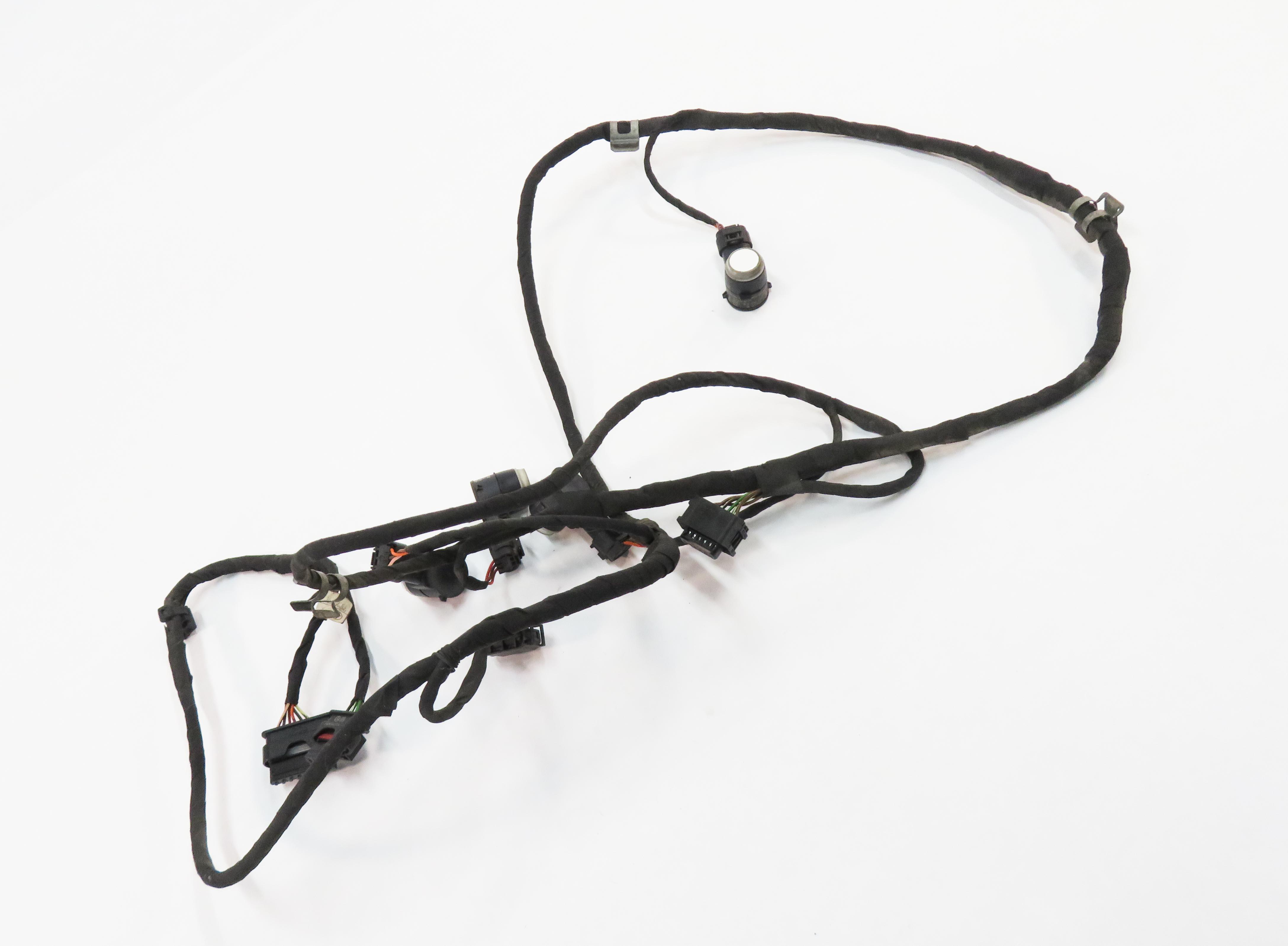 2016 MERCEDES GL450 (X166) REAR PDC PARK DISTANCE SENSOR SET w/ HARNESS (WHITE) — exact item pictured