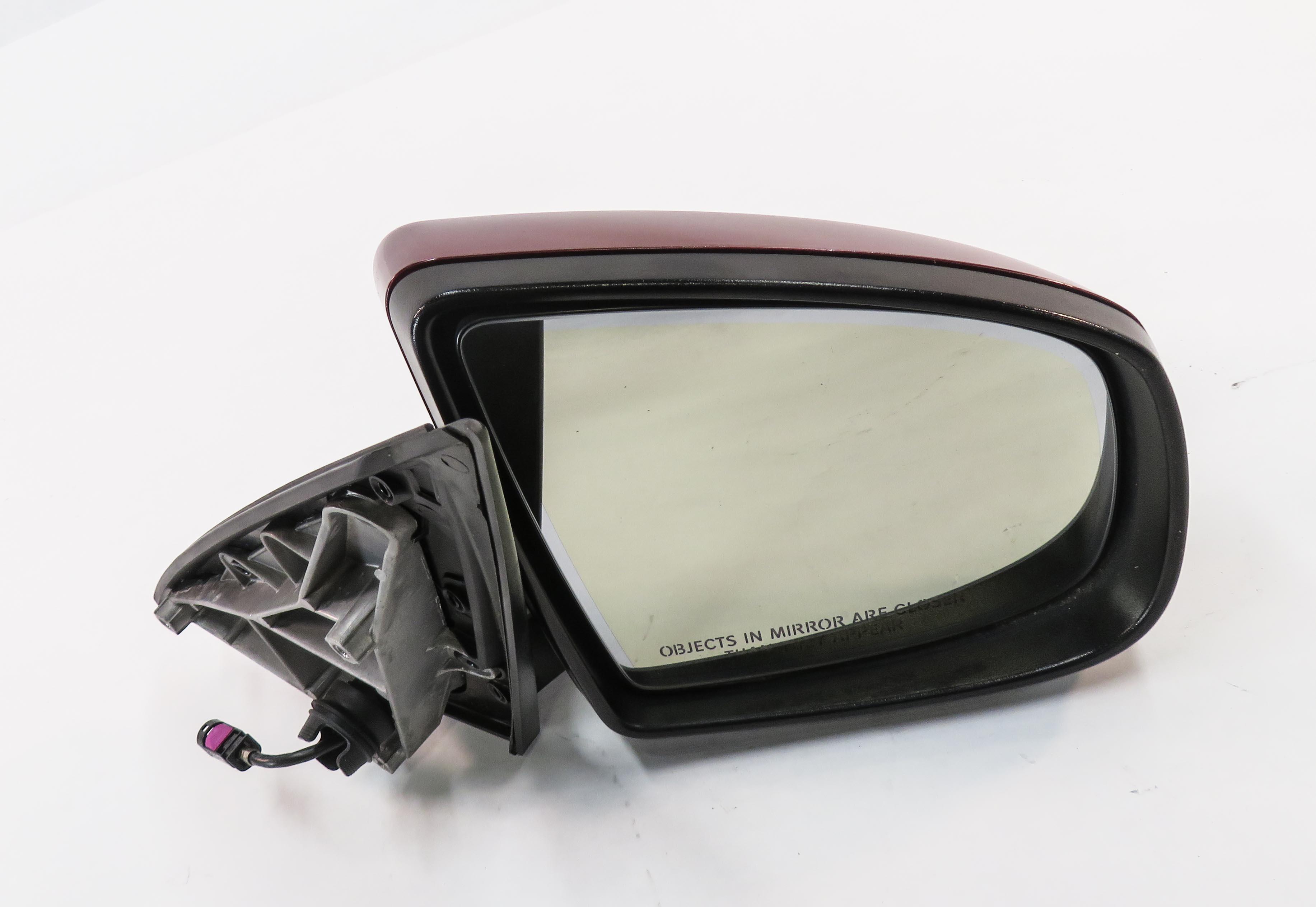 2010-2013 BMW X5 (E70) RIGHT P-FOLD MEM AUTODIM CAMERA HEATED DOOR MIRROR (RED) — exact item pictured