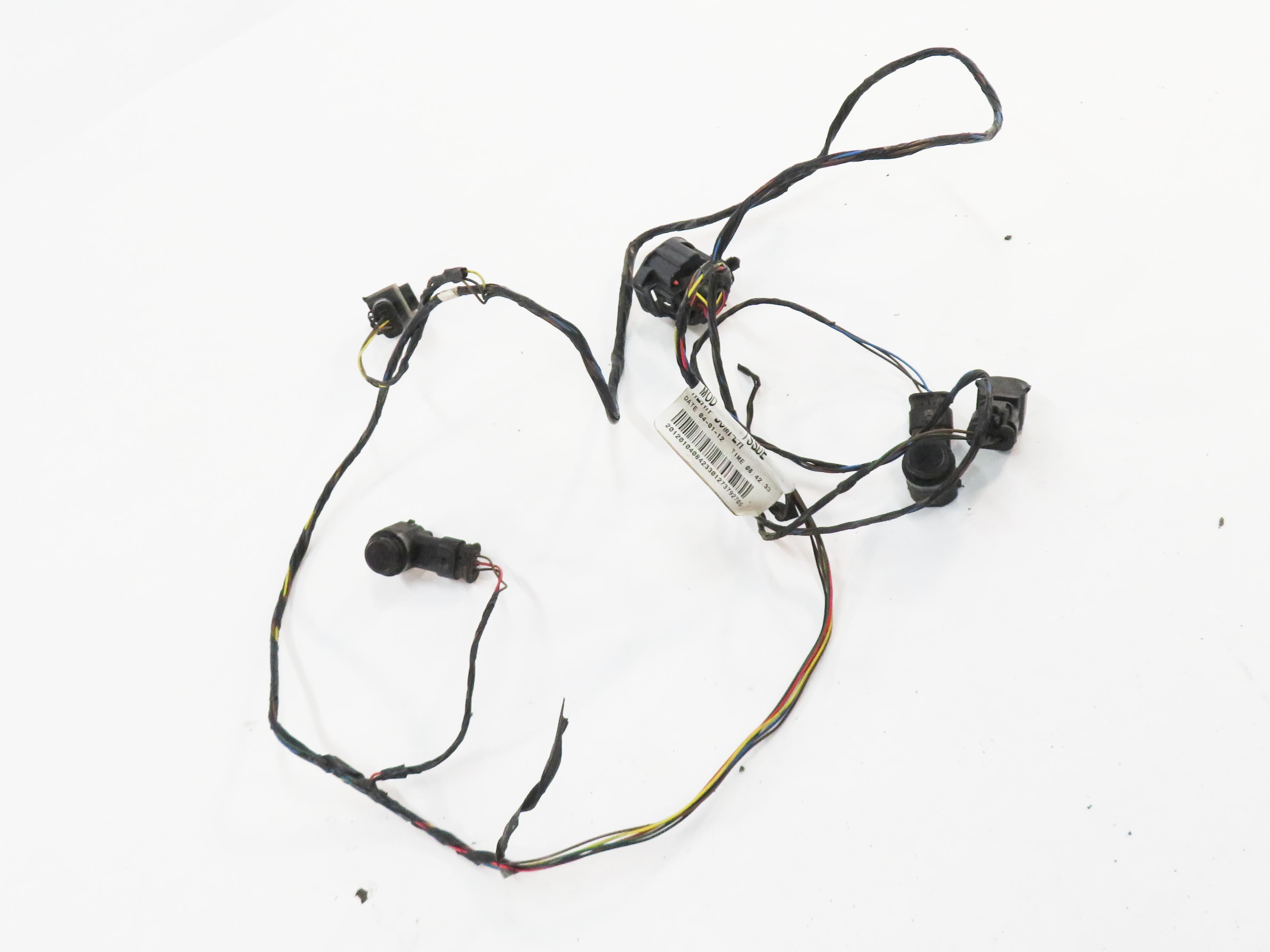 2012 RANGE ROVER SPORT (L320) REAR PDC PARK SENSOR SET w/ HARNESS (BLACK 820) — exact item pictured