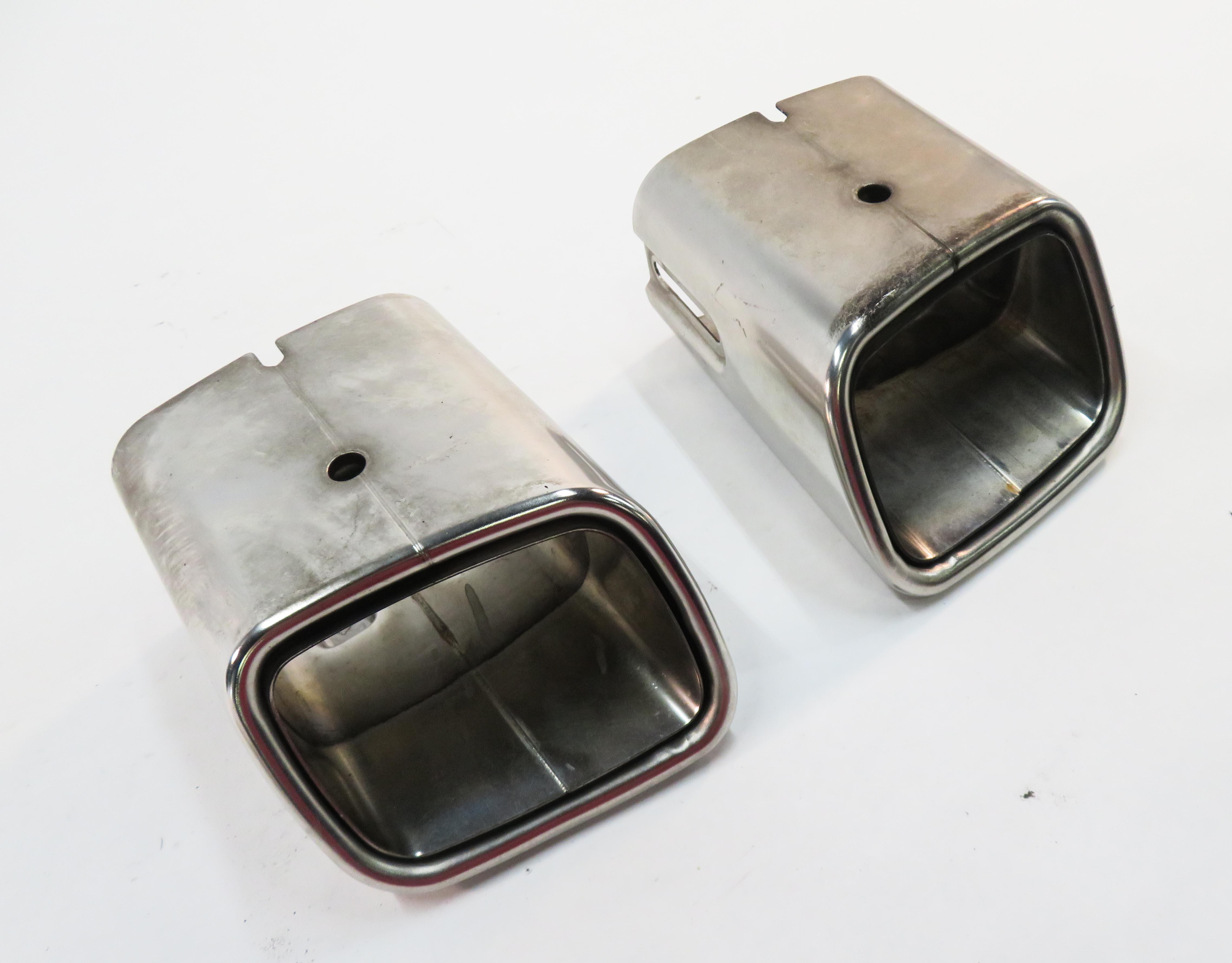 2010-2012 MERCEDES GLK250 GLK350 (X204) LEFT & RIGHT EXHAUST TIP SET-2 — exact item pictured