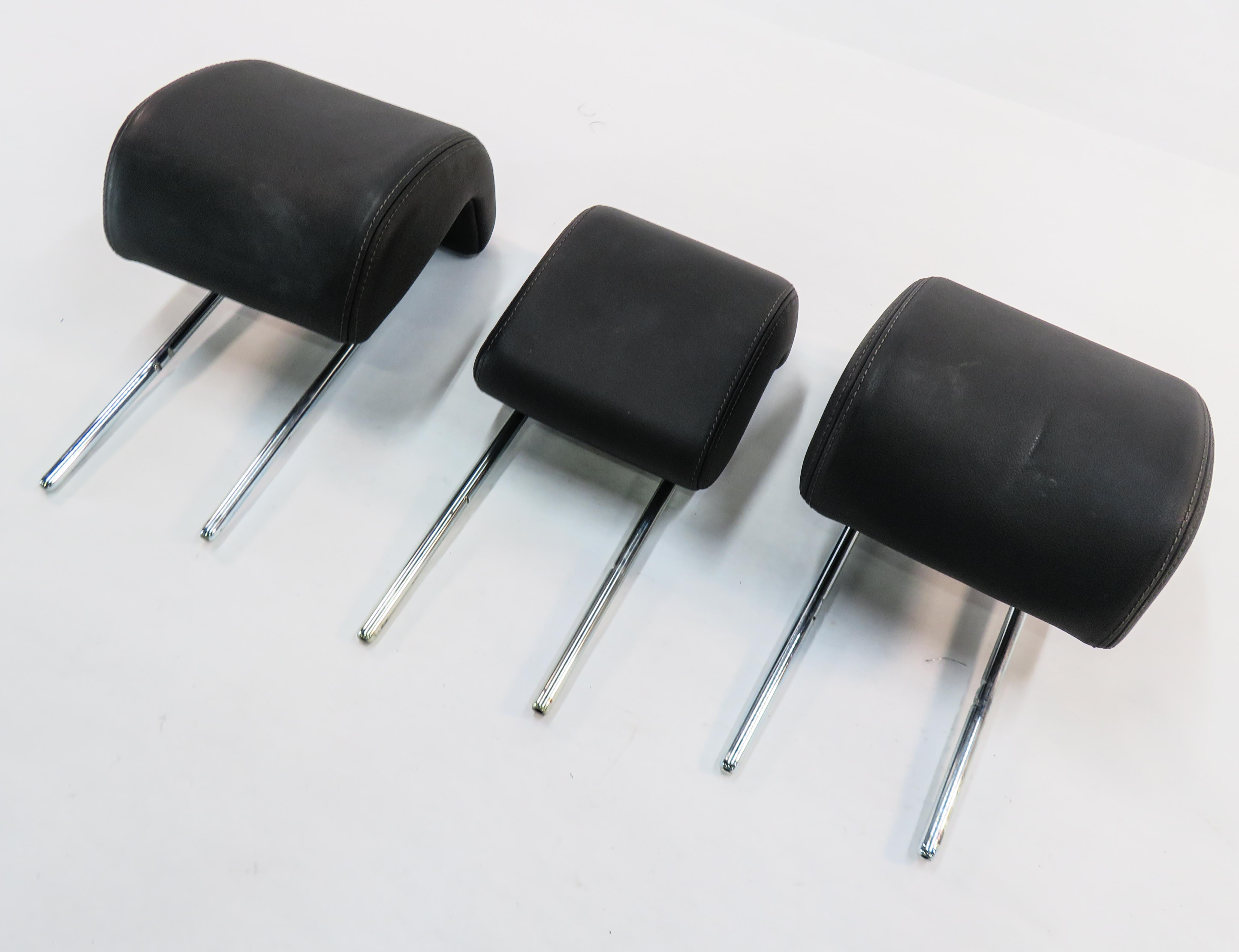 2011 RANGE ROVER SPORT (L320) REAR 2nd SECOND ROW SEAT HEADREST SET-3 (EBONY) — exact item pictured