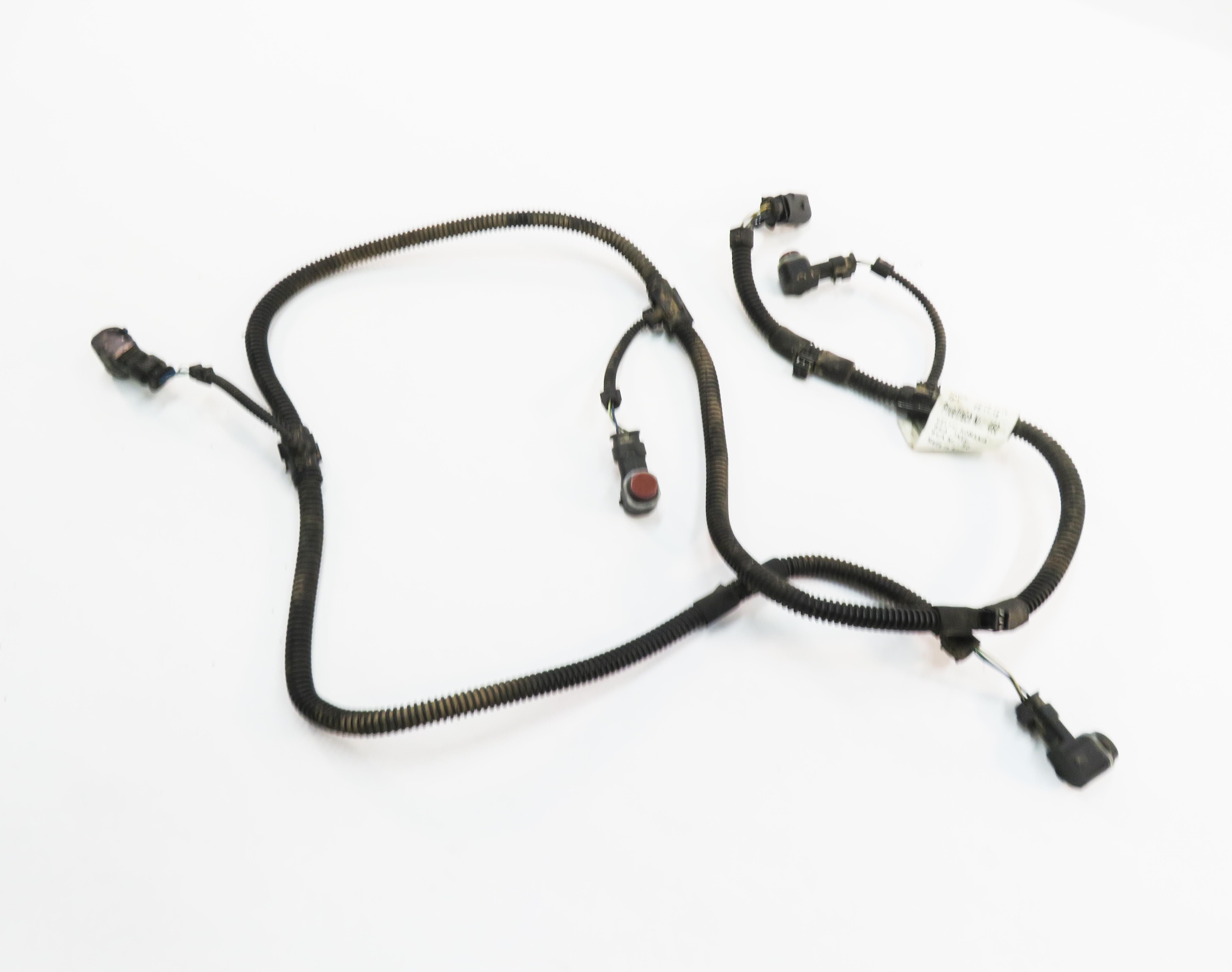2011 PORSCHE CAYENNE (958) REAR PDC PARK DISTANCE SENSOR SET w/ HARNESS (AUBURN) — exact item pictured