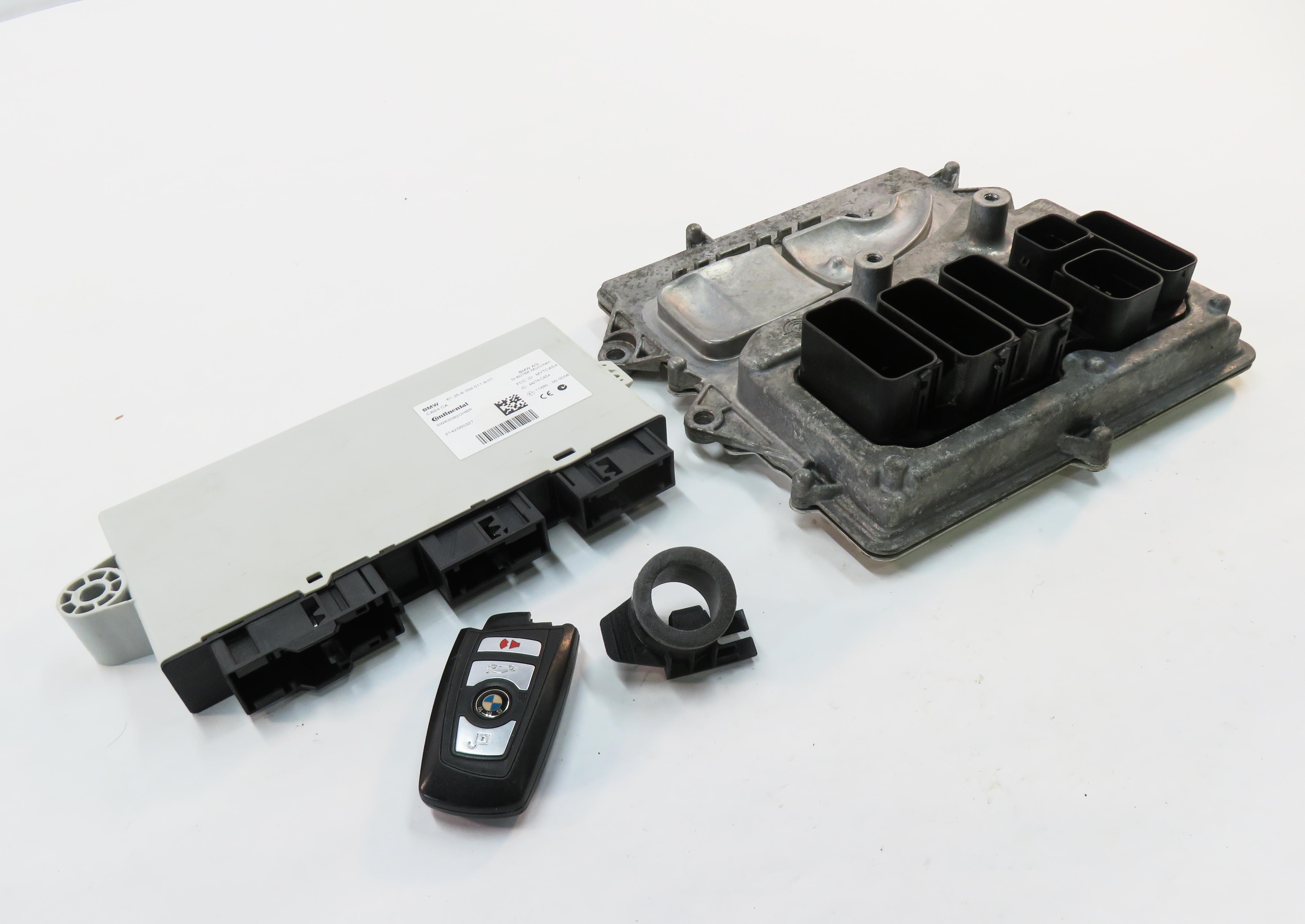 2015 BMW 535i (F10) 3.0L N55 ENGINE ECM DME CAS 4 IMMOBILIZER MODULE KEY SET — exact item pictured