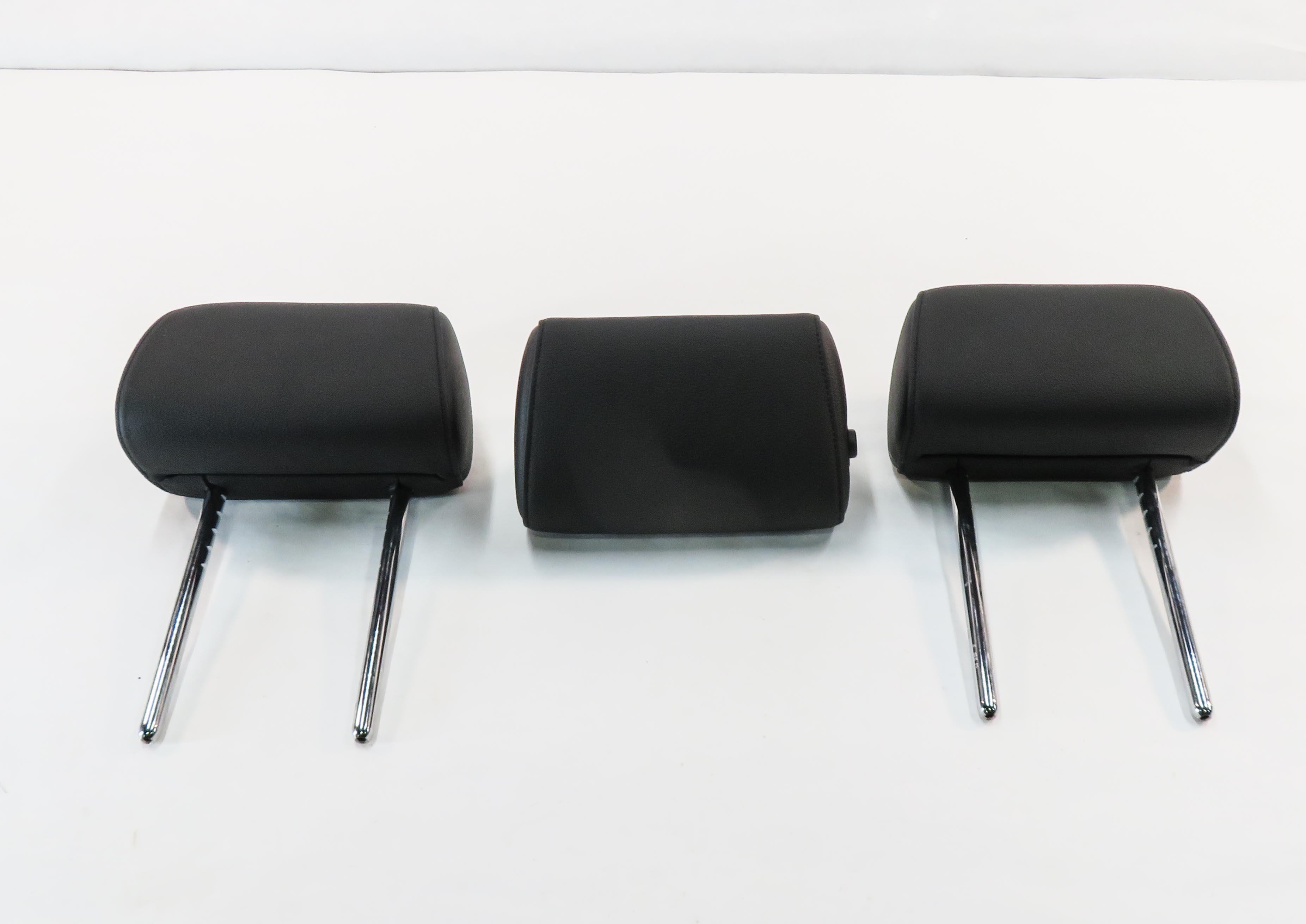 2015 BMW 535i (F10) REAR SEAT HEADREST SET-3 (BLACK LEATHER) — exact item pictured