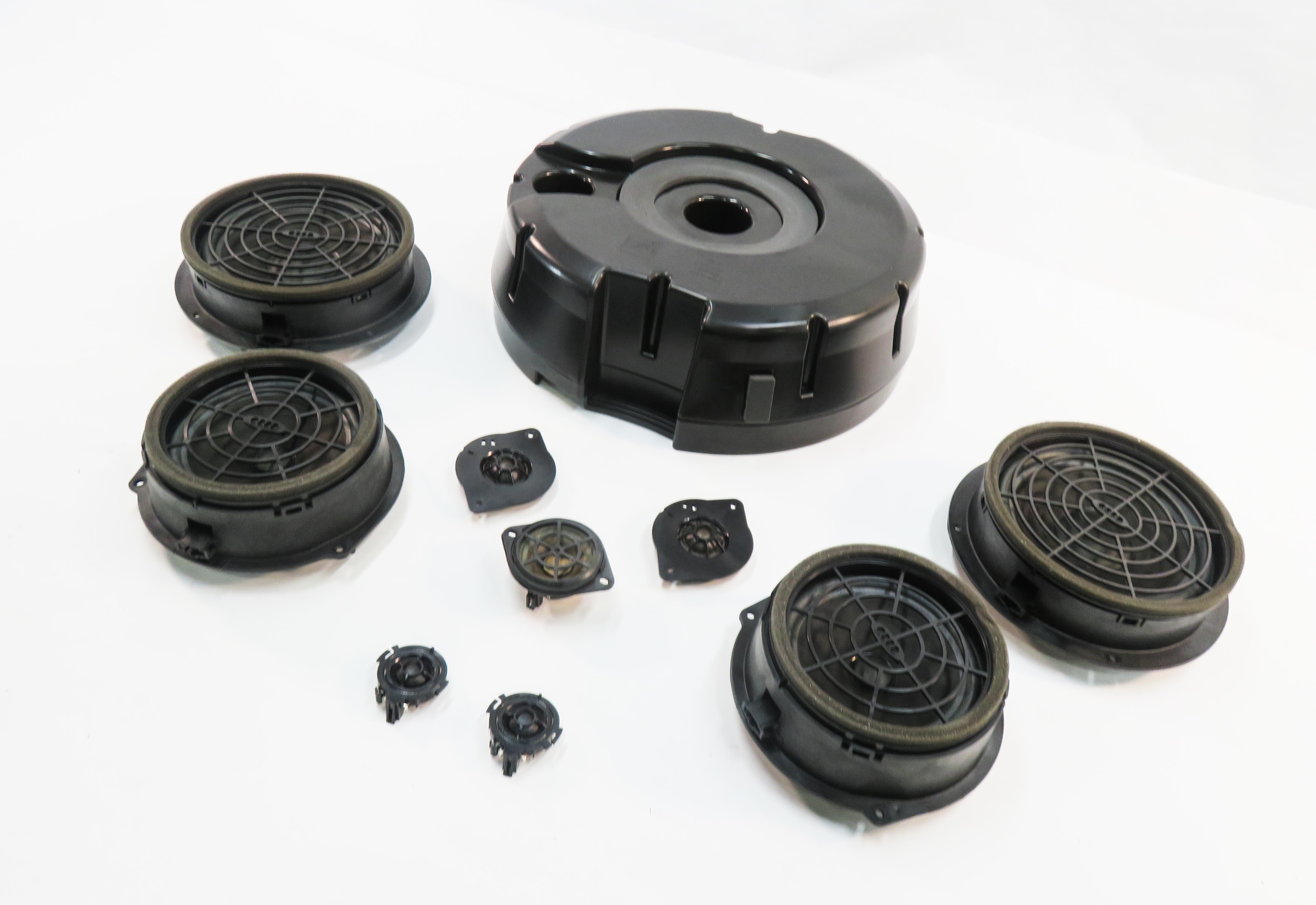 2014 AUDI Q5 (B8 8R) RADIO STEREO MEDIA AUDIO SUB SUBWOOFER TWEETER SPEAKER SET — exact item pictured