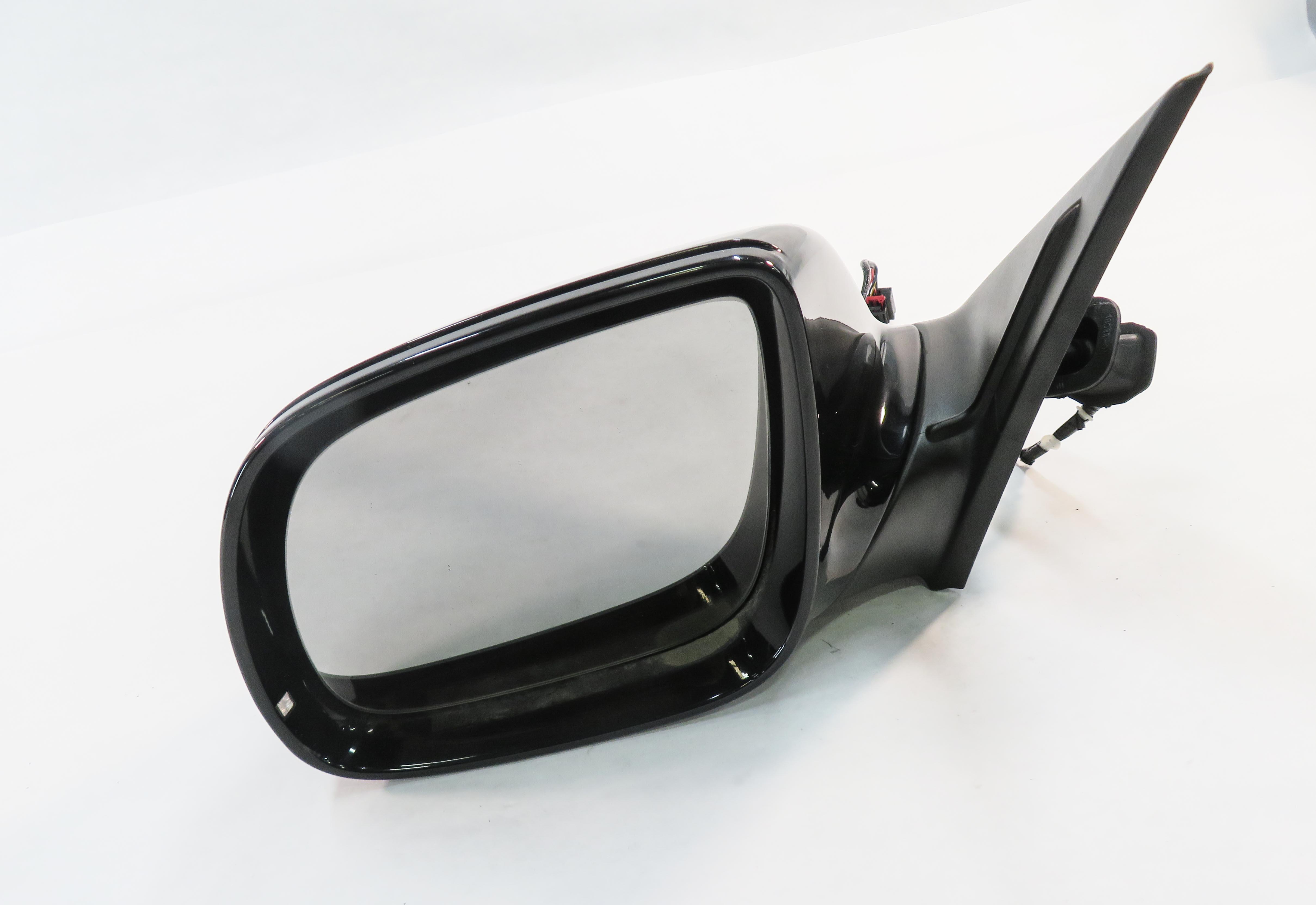 2009-2014 AUDI Q5 (B8 8R) LEFT FRONT DRIVER HEATED DOOR MIRROR (BRILLIANT BLACK) — exact item pictured