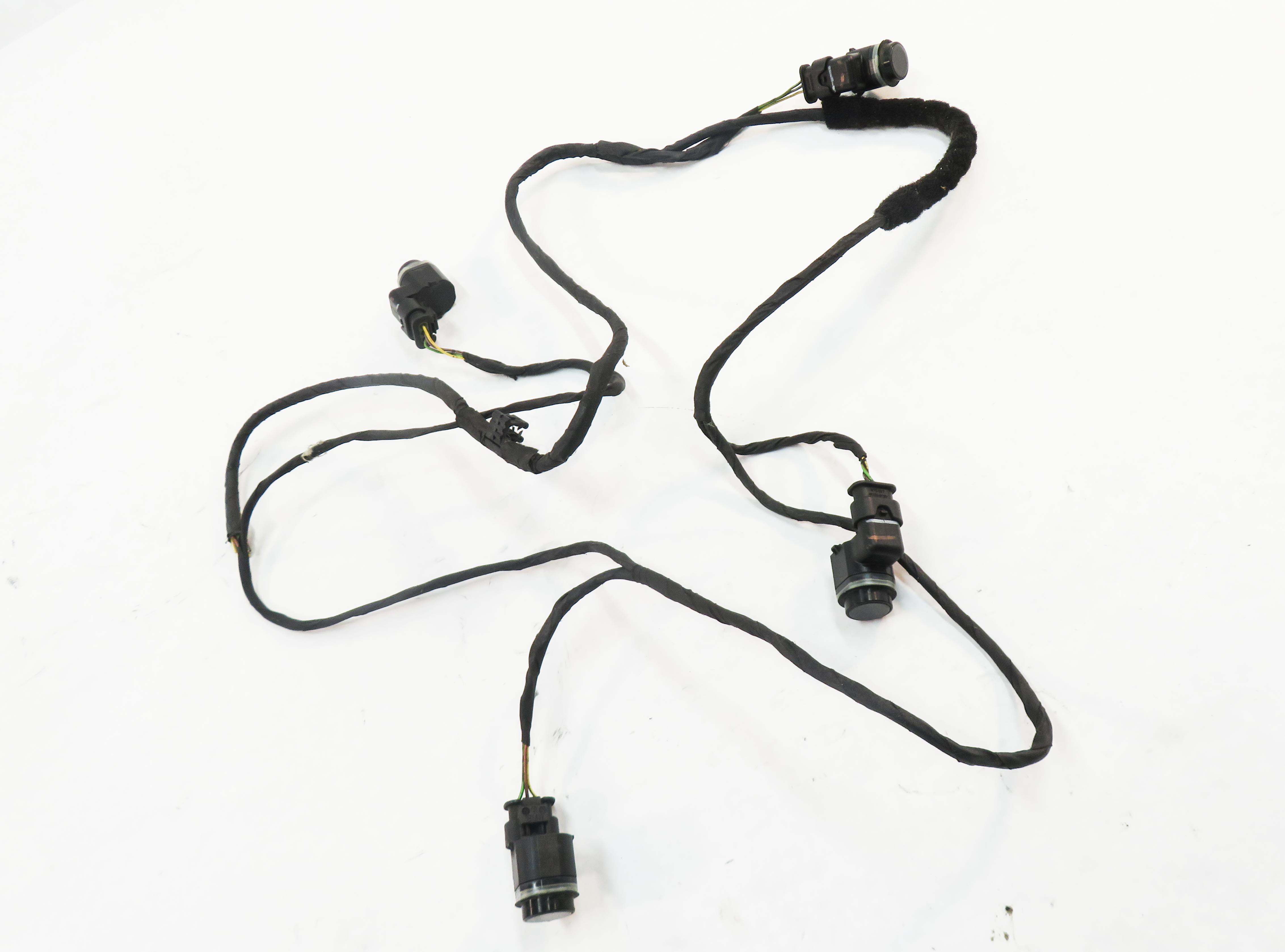 2012 BMW 550i (F10) REAR PDC PARK DISTANCE SENSOR SET w/ HARNESS (SOPHISTO GRAY) — exact item pictured