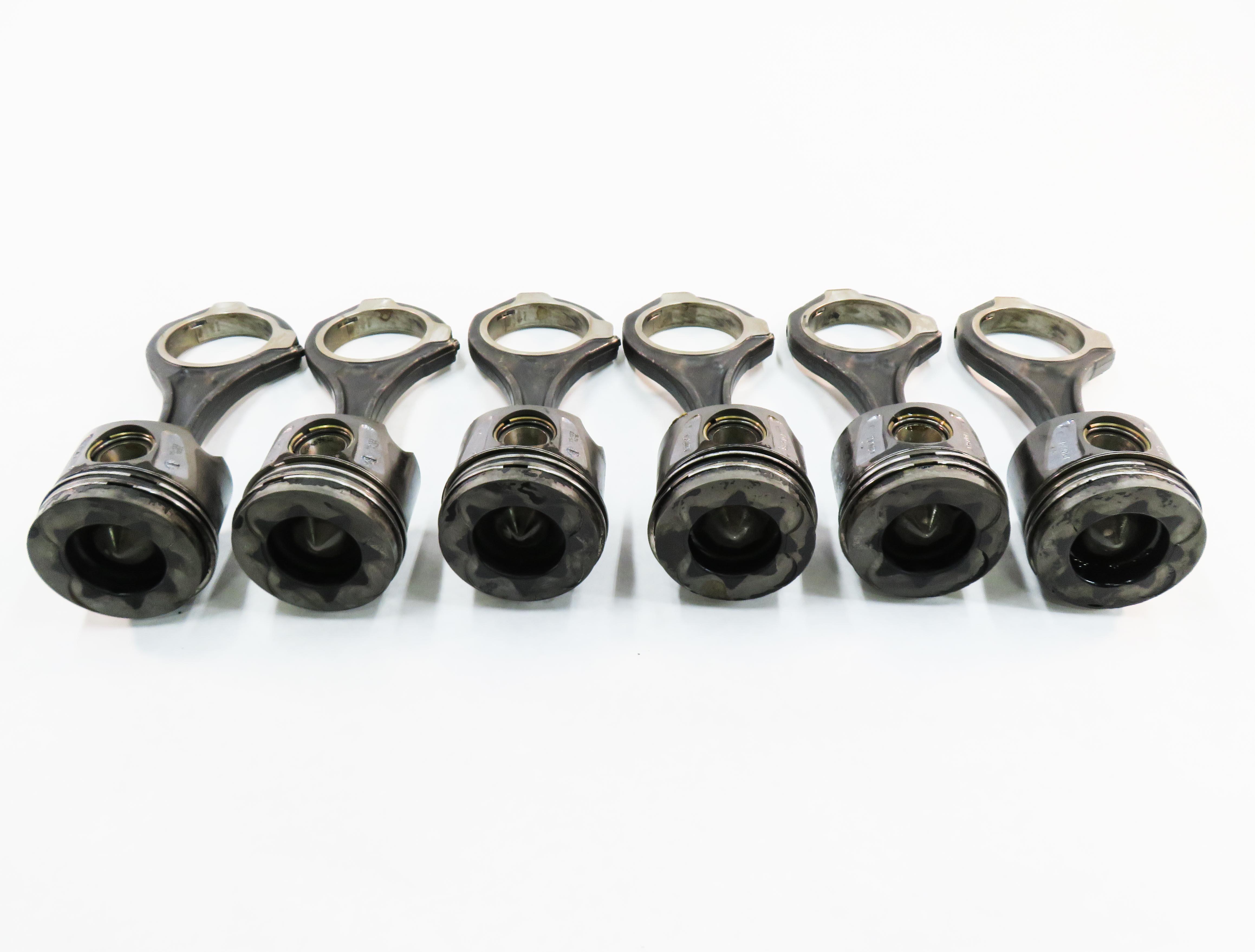 12-17 MERCEDES GL350 GLS350D ML350 S350 (W166 X166 W221) 3.0L DIESEL PISTON SET — exact item pictured