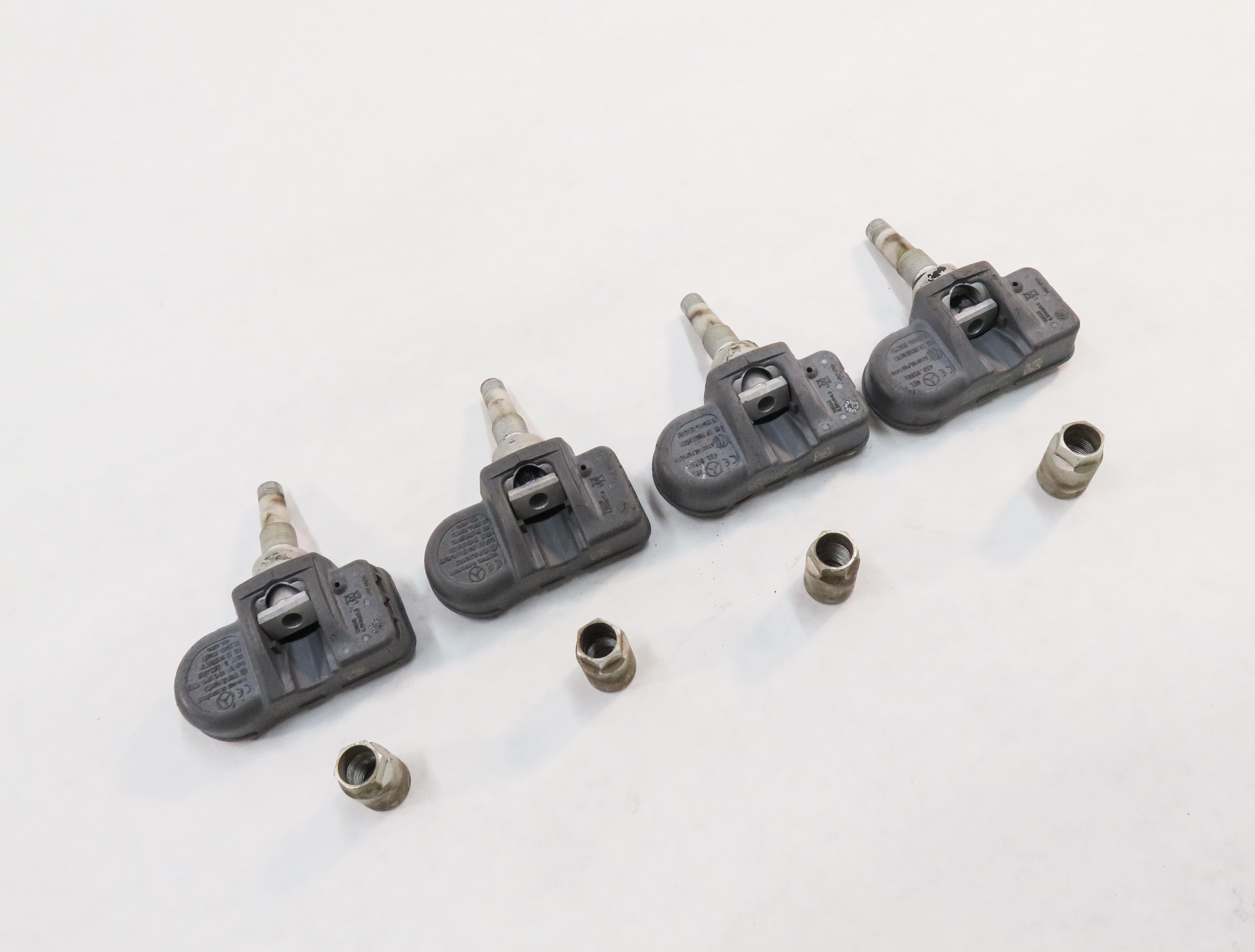 2012 MERCEDES ML350 (W166) TIRE PRESSURE MONITOR TPMS WHEEL SENSOR SET/4 — exact item pictured