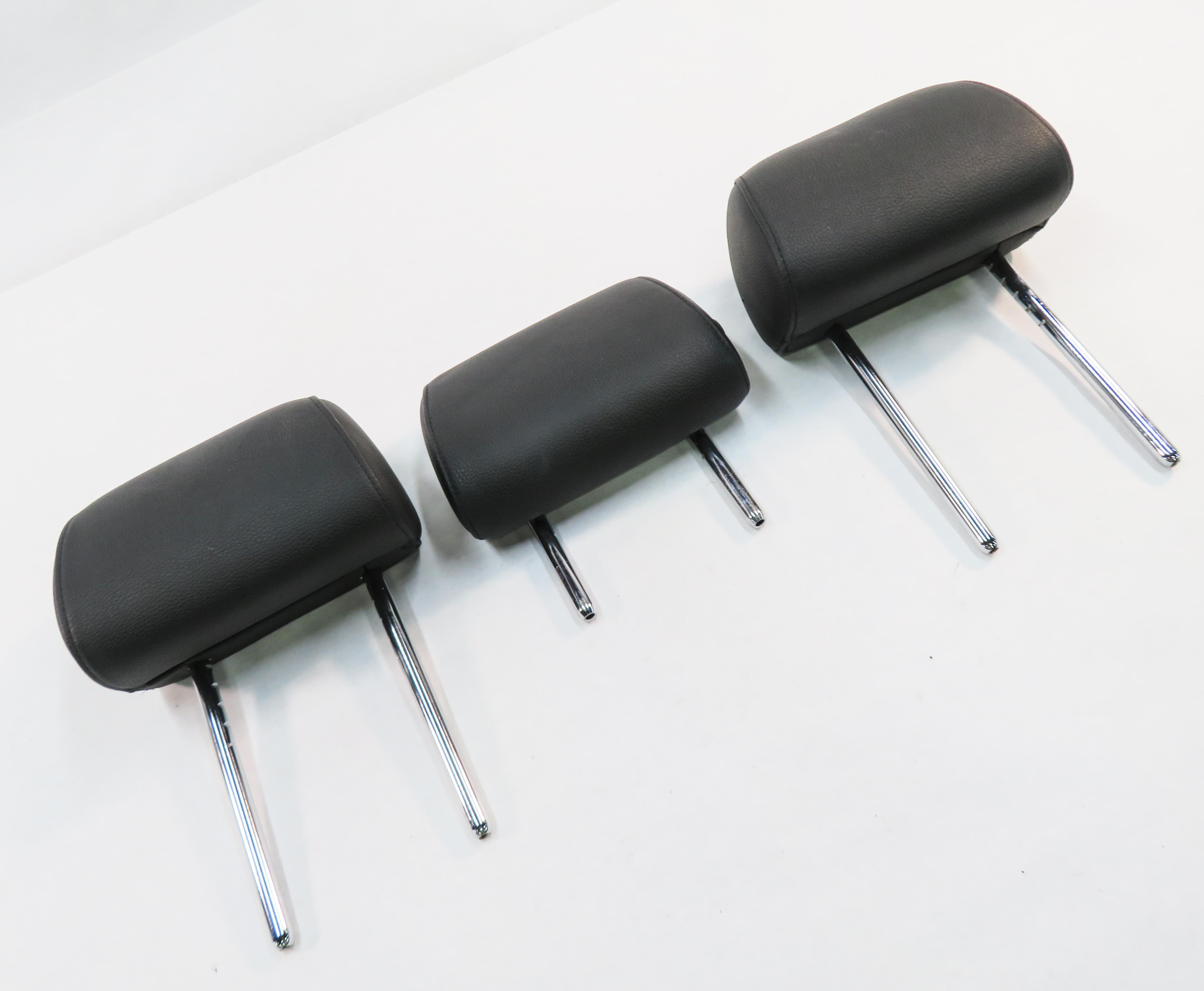 2012 BMW 535i (F10) REAR SEAT HEADREST SET-3 (BLACK LEATHER LCSW) — exact item pictured