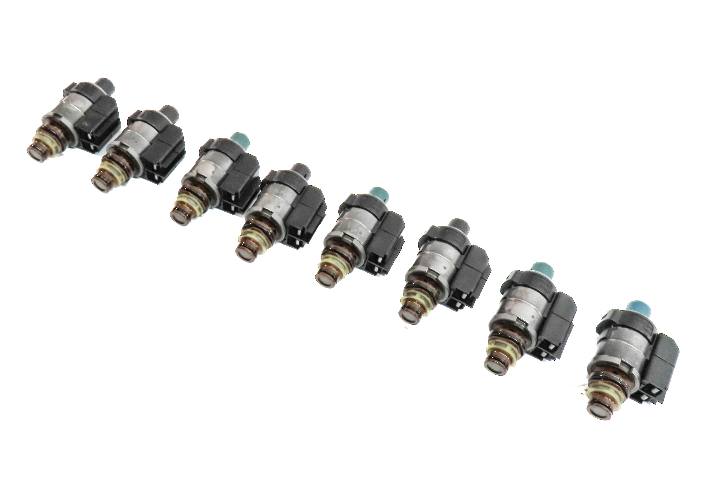 04-18 MERCEDES C CL E GL G ML S SLK 722.9 TRANSMISSION VALVE BODY SOLENOID SET-8 — exact item pictured