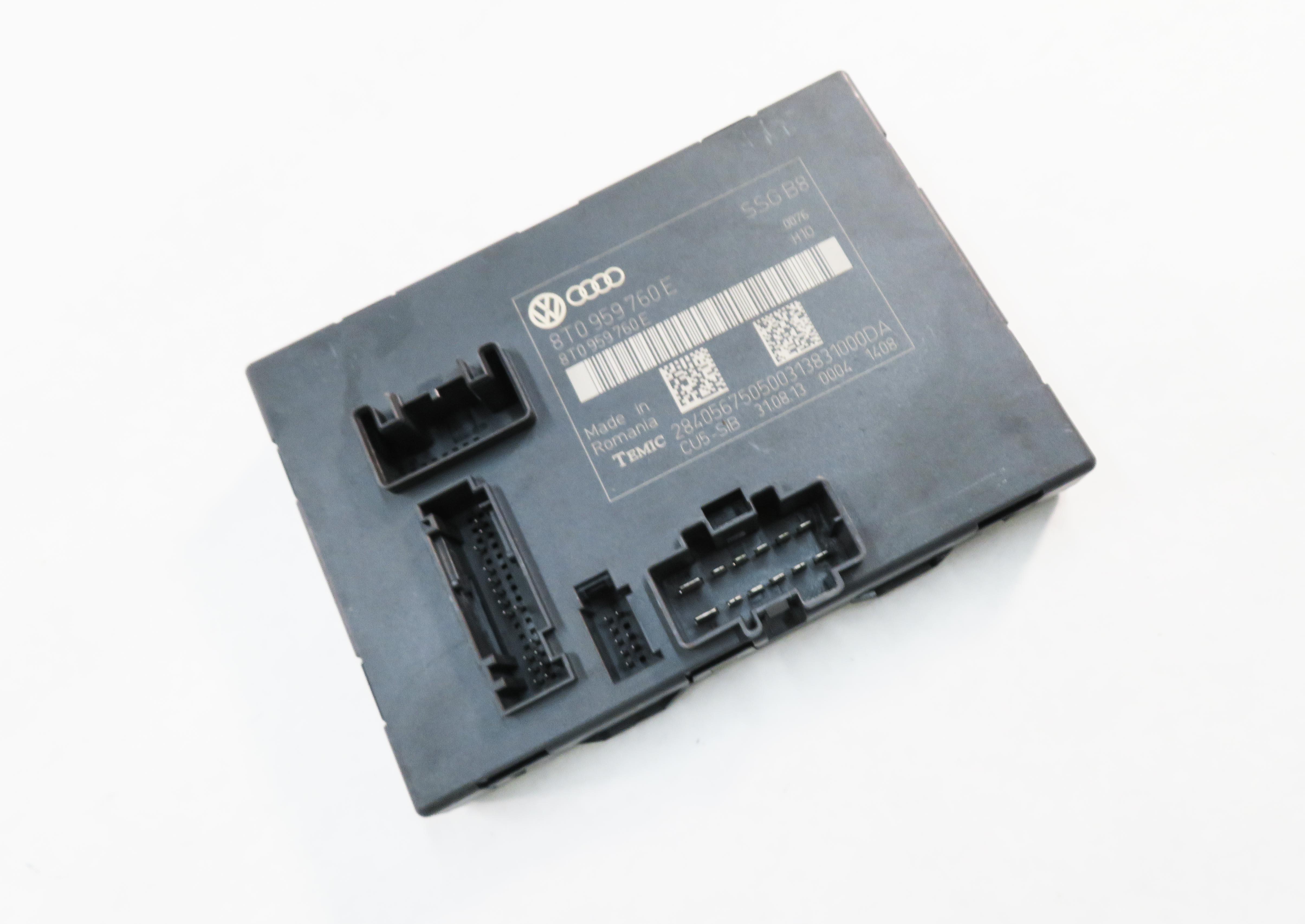 2010-2017 AUDI A5 (B8 8T) FRONT MEMORY SEAT CONTROL MODULE (NON SPORT SEAT) — exact item pictured